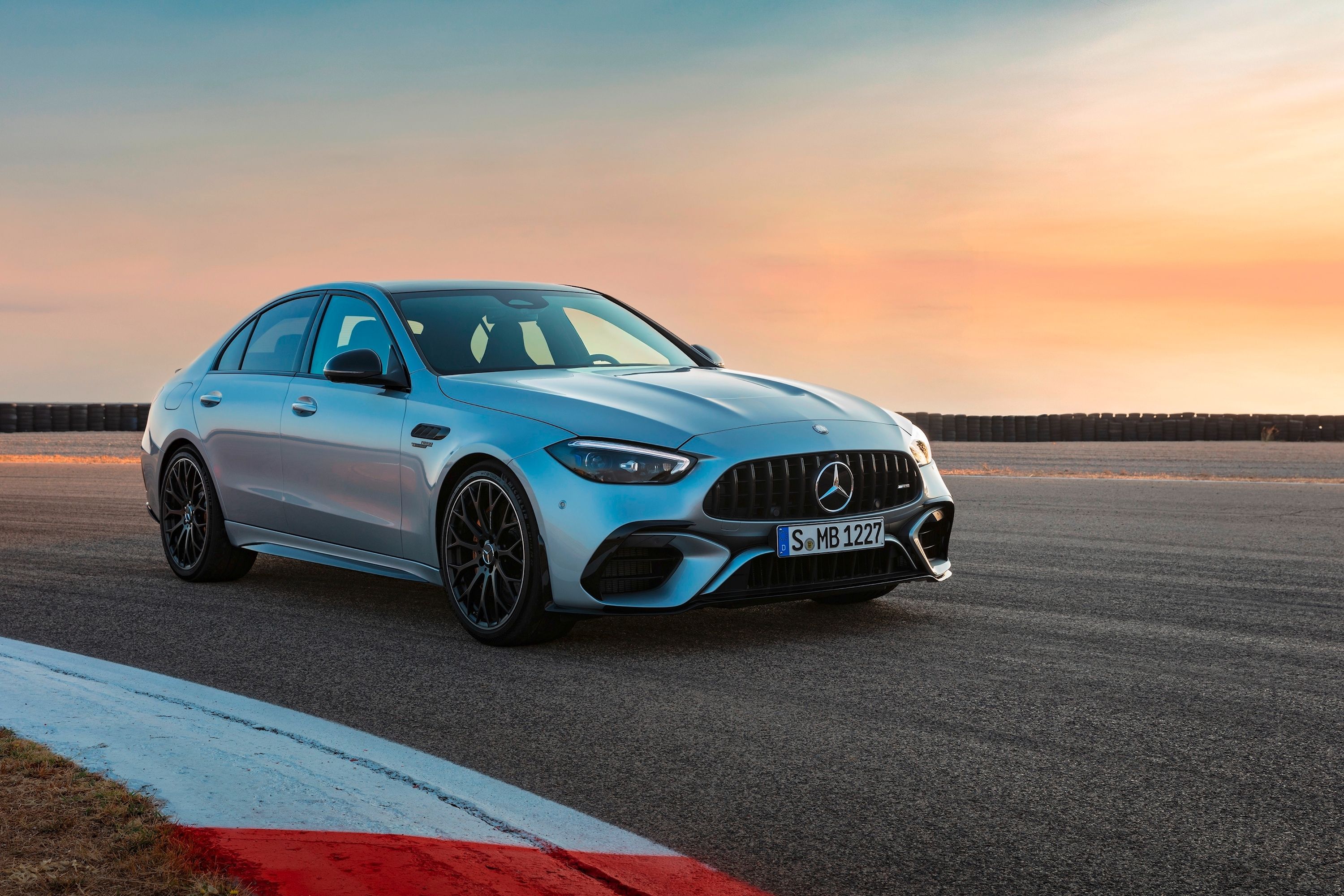 2024-Now Mercedes-AMG C63 Sedan Front Angle View