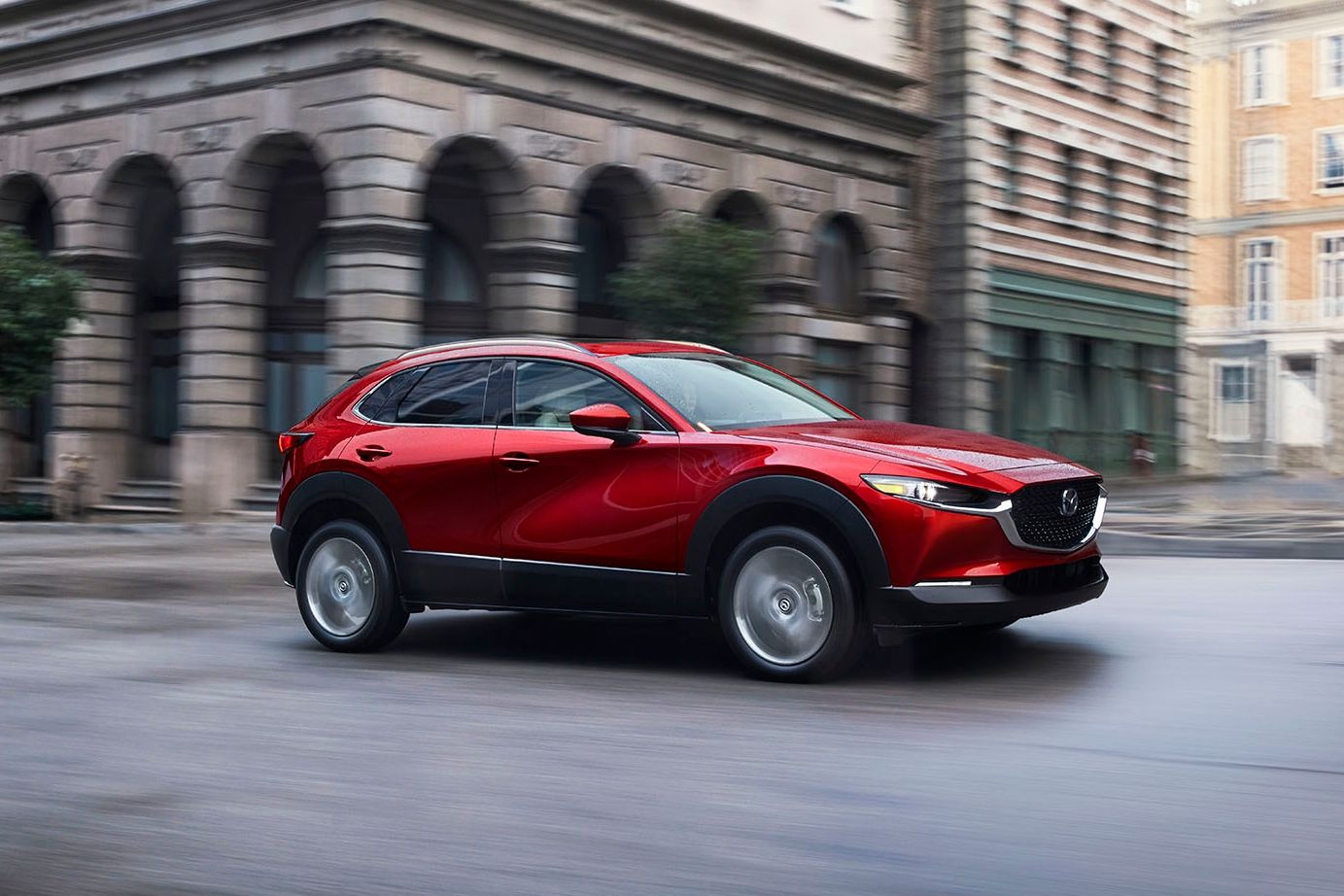 Mazda CX-30 in motion
