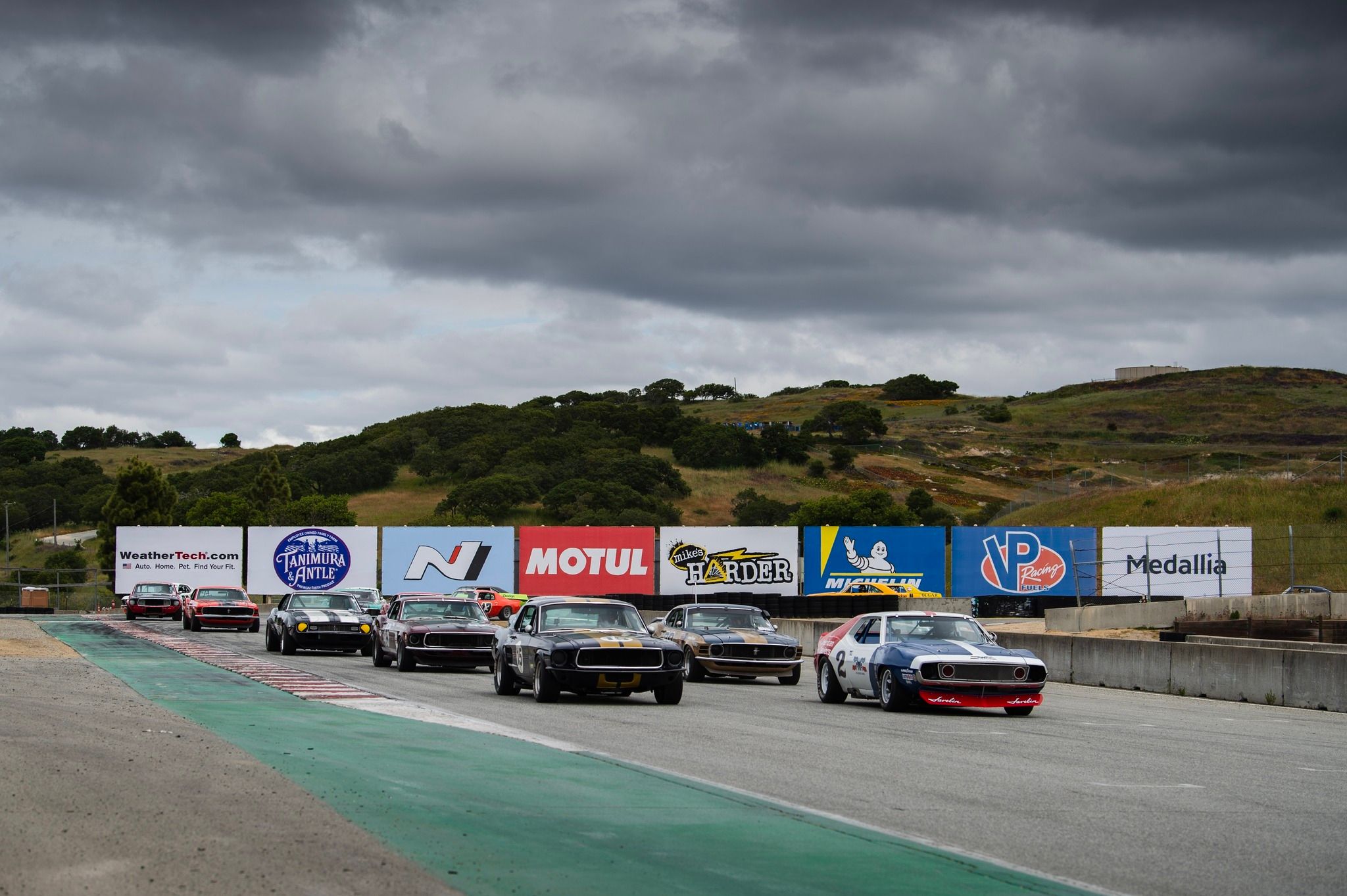 Muscle cars on Laguna Seca