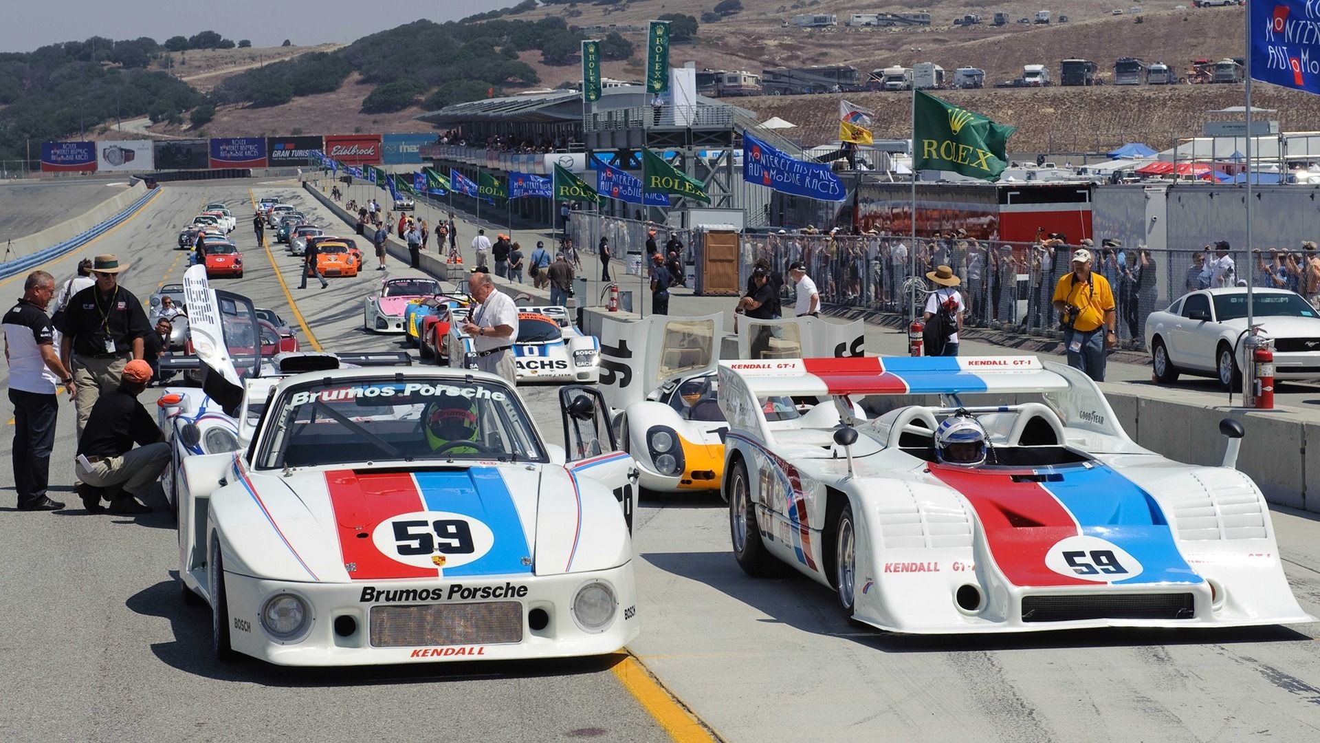 Race cars at Laguna Seca