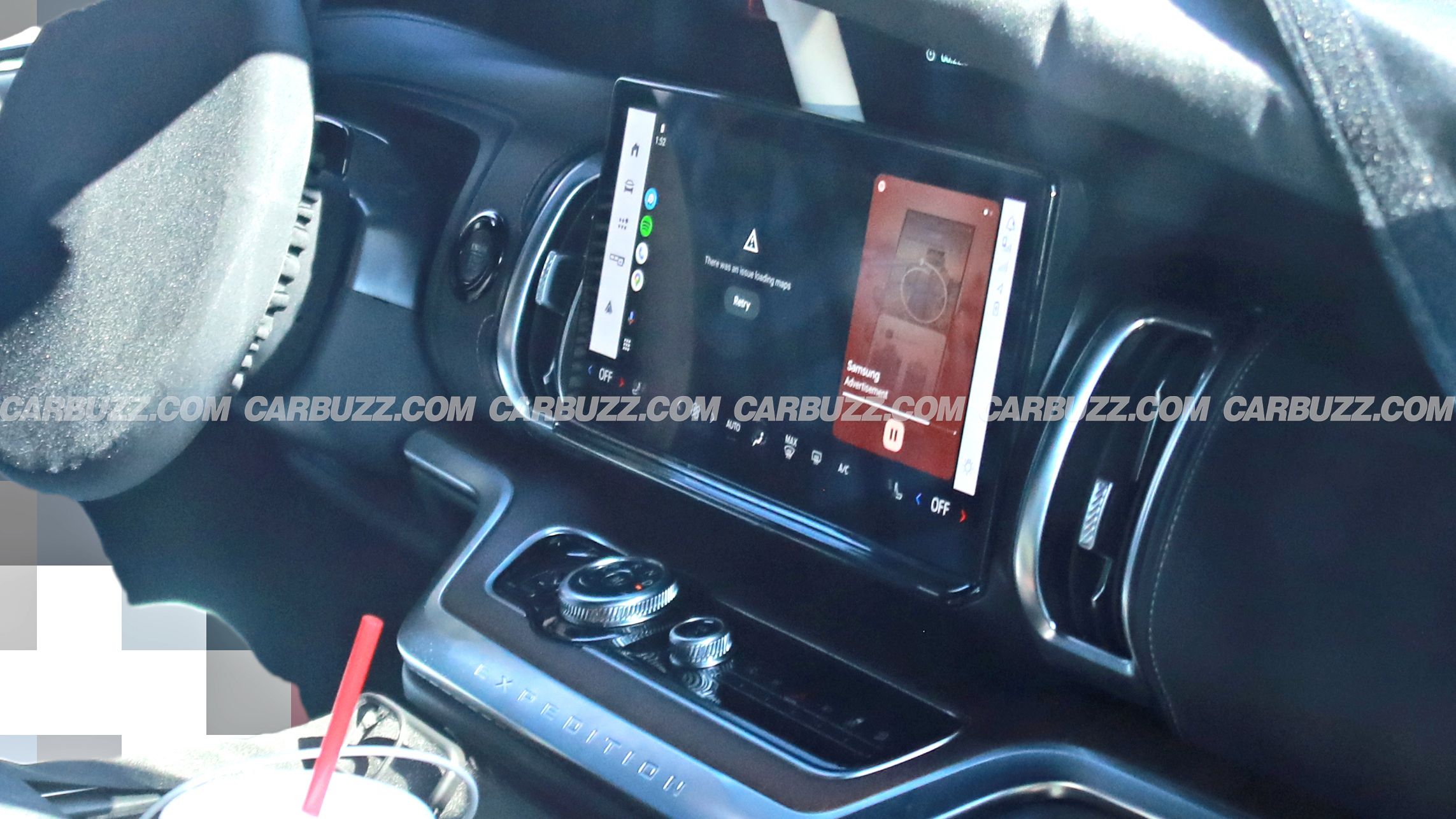 Ford Expedition spy shots depict an 11.1-inch central touchscreen.