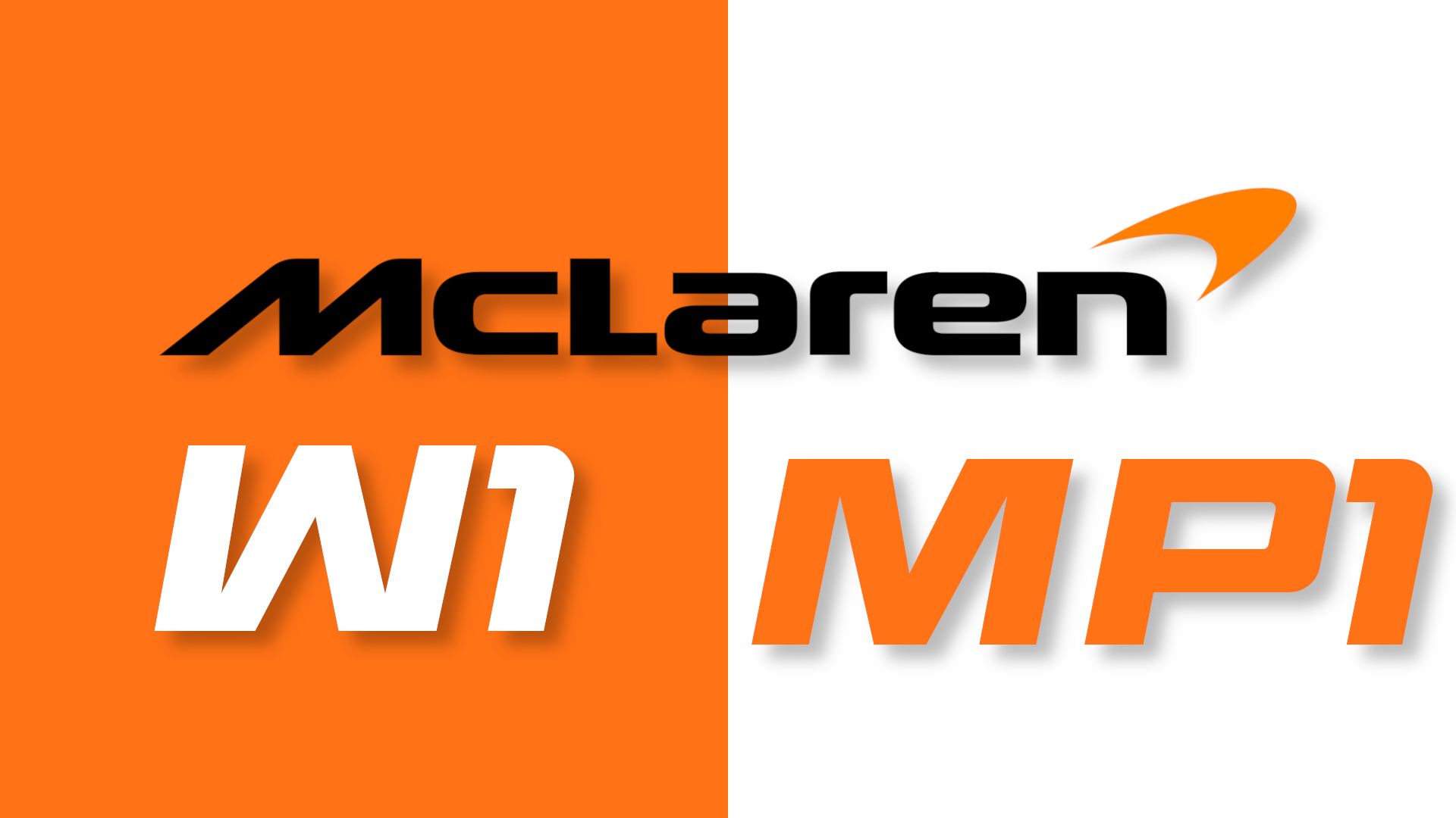 McLaren W1 and MP1 trademarks