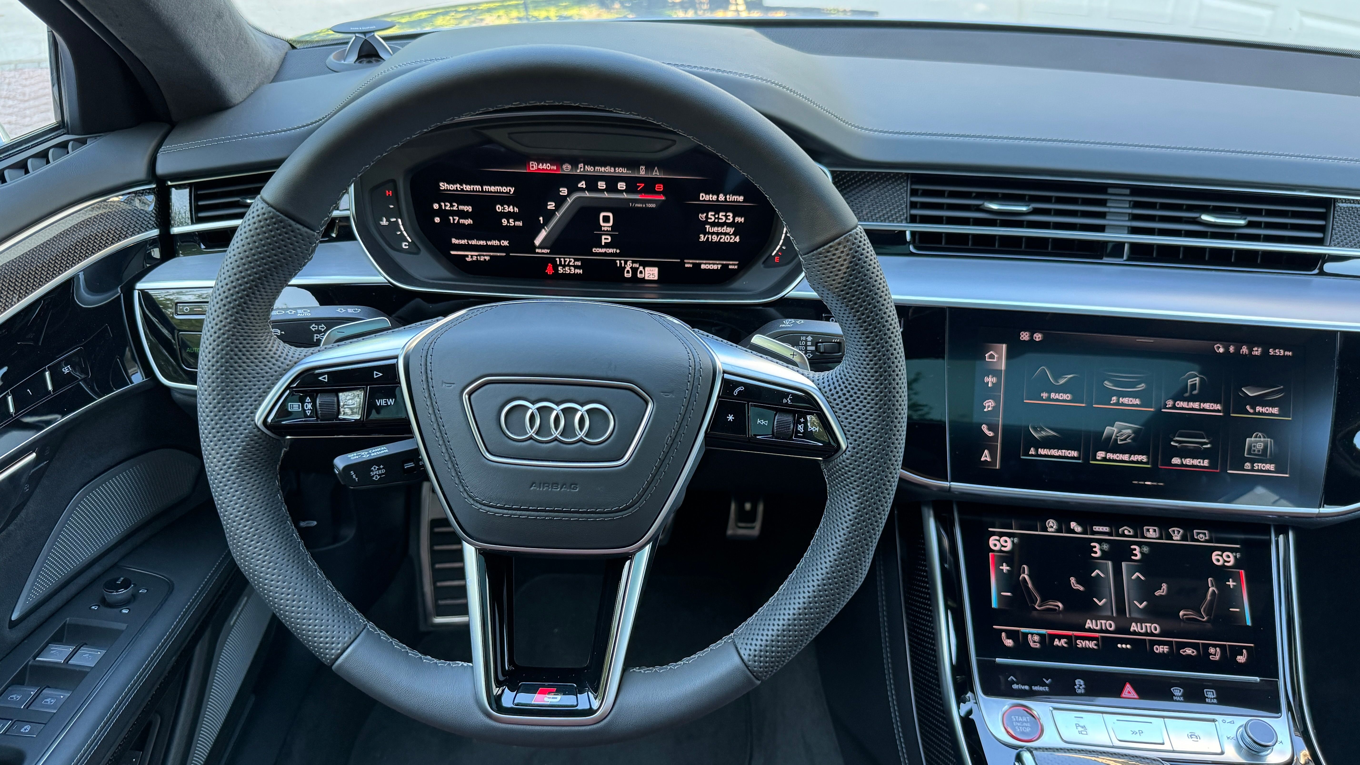 2024 Audi S8 steering wheel