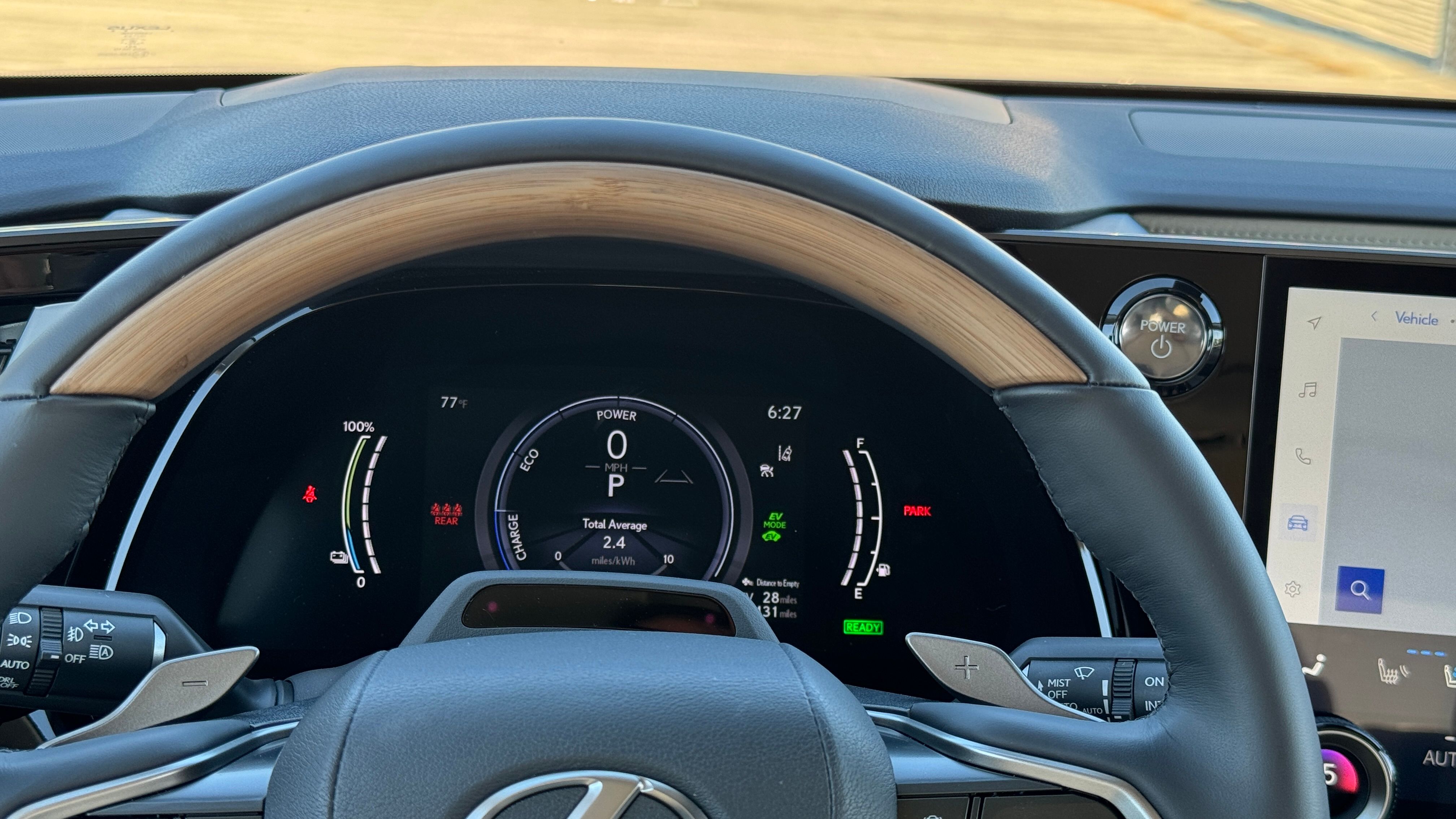 2024 Lexus RX 450h+ gauges