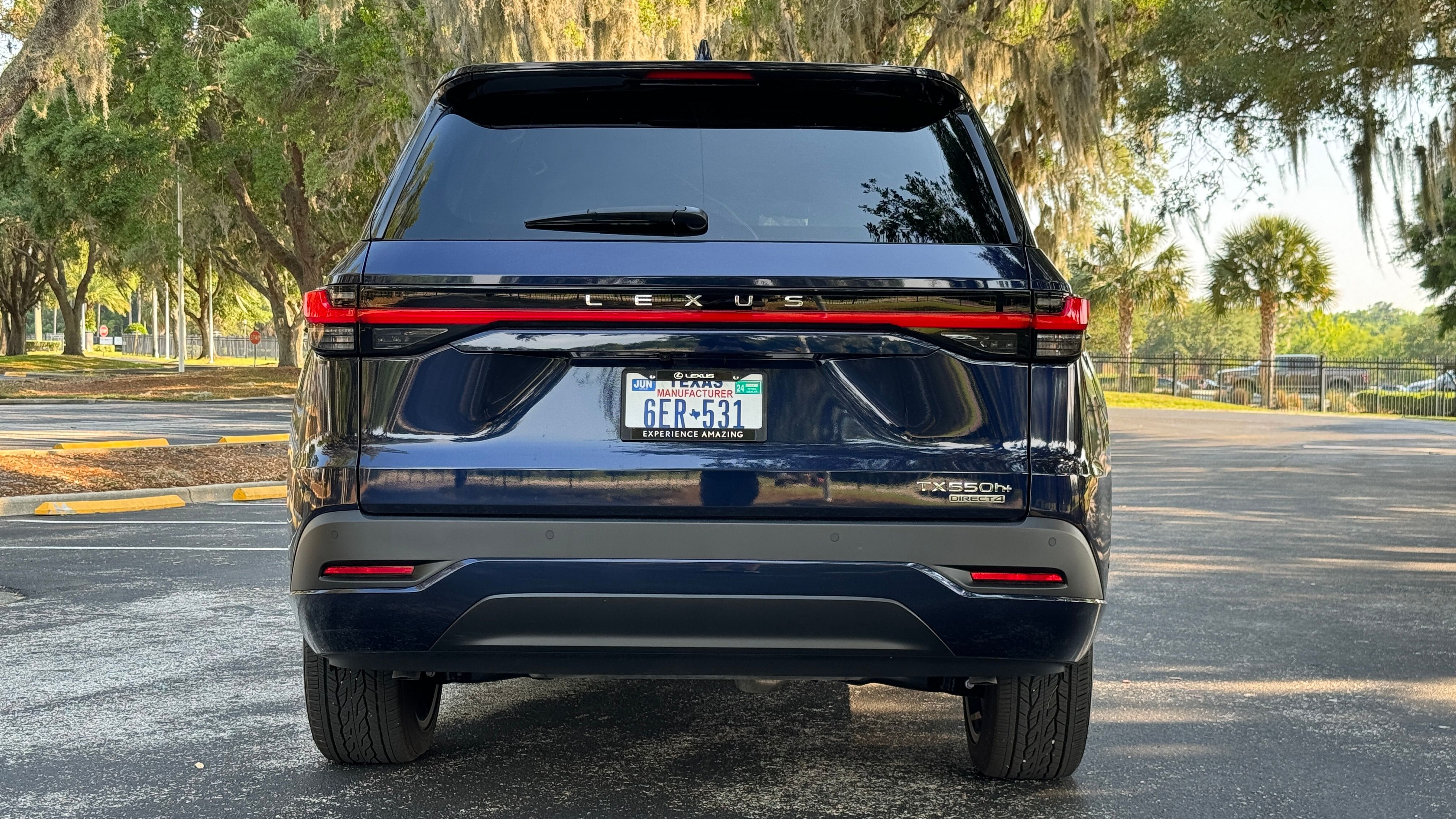 2024 Lexus TX PHEV Blue rear static