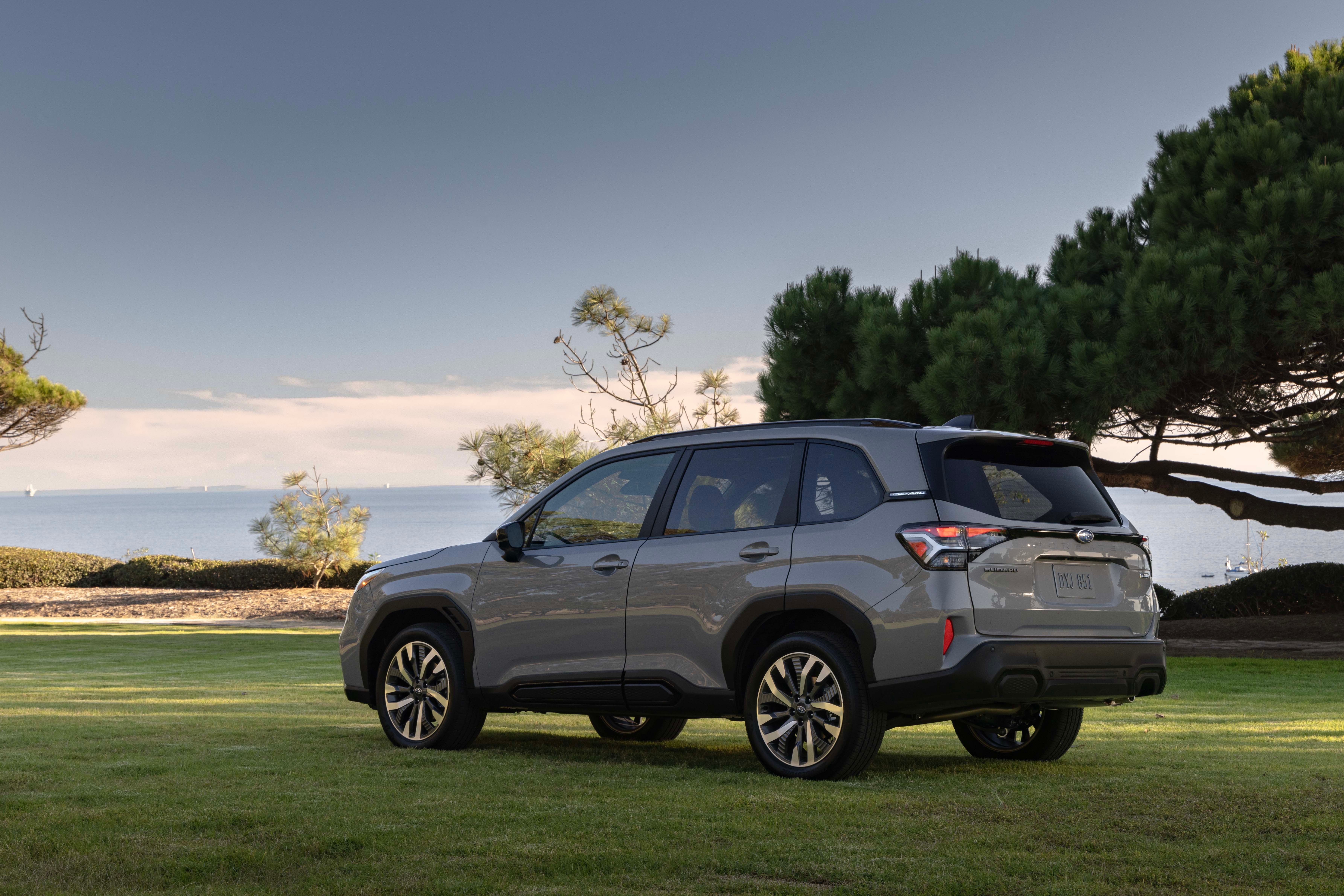 2025 Subaru Forester rear 3/4 view