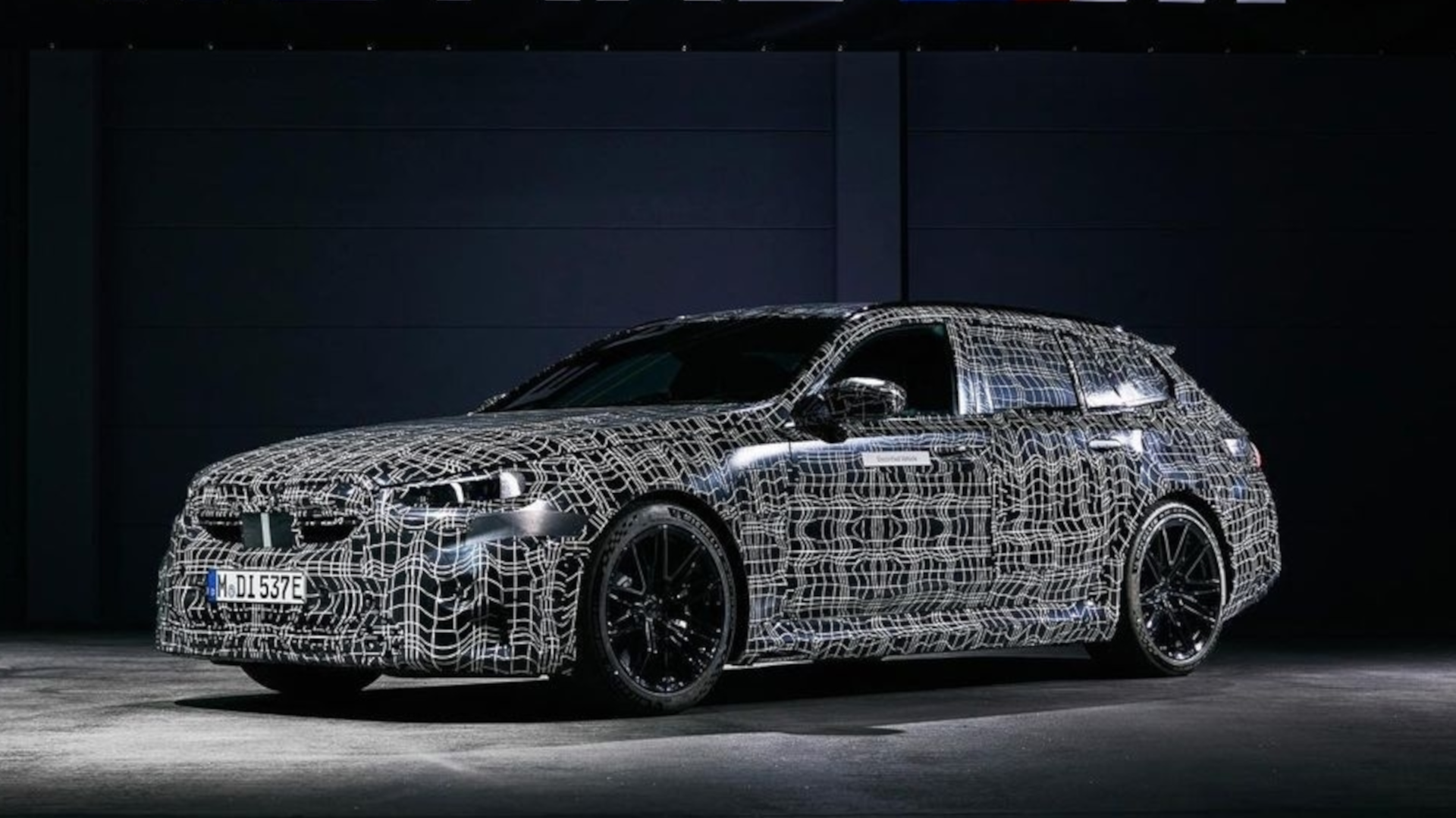 The BMW M5 Touring in camo