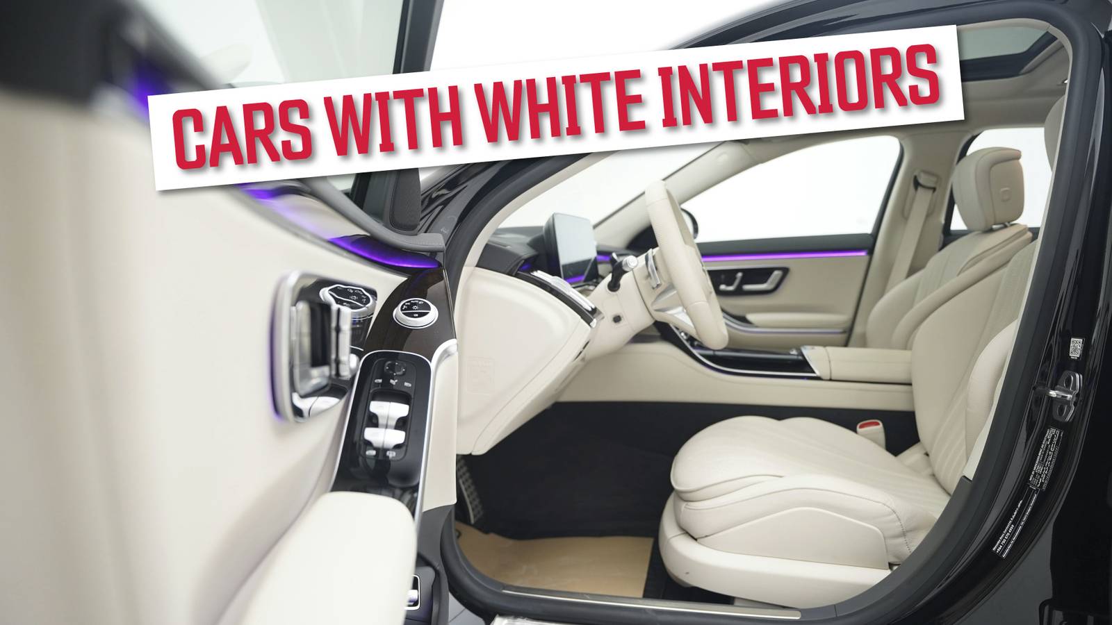 Form Over Function: 10 Cars With White Interiors That Are Worth The Risks, image size:1600x900