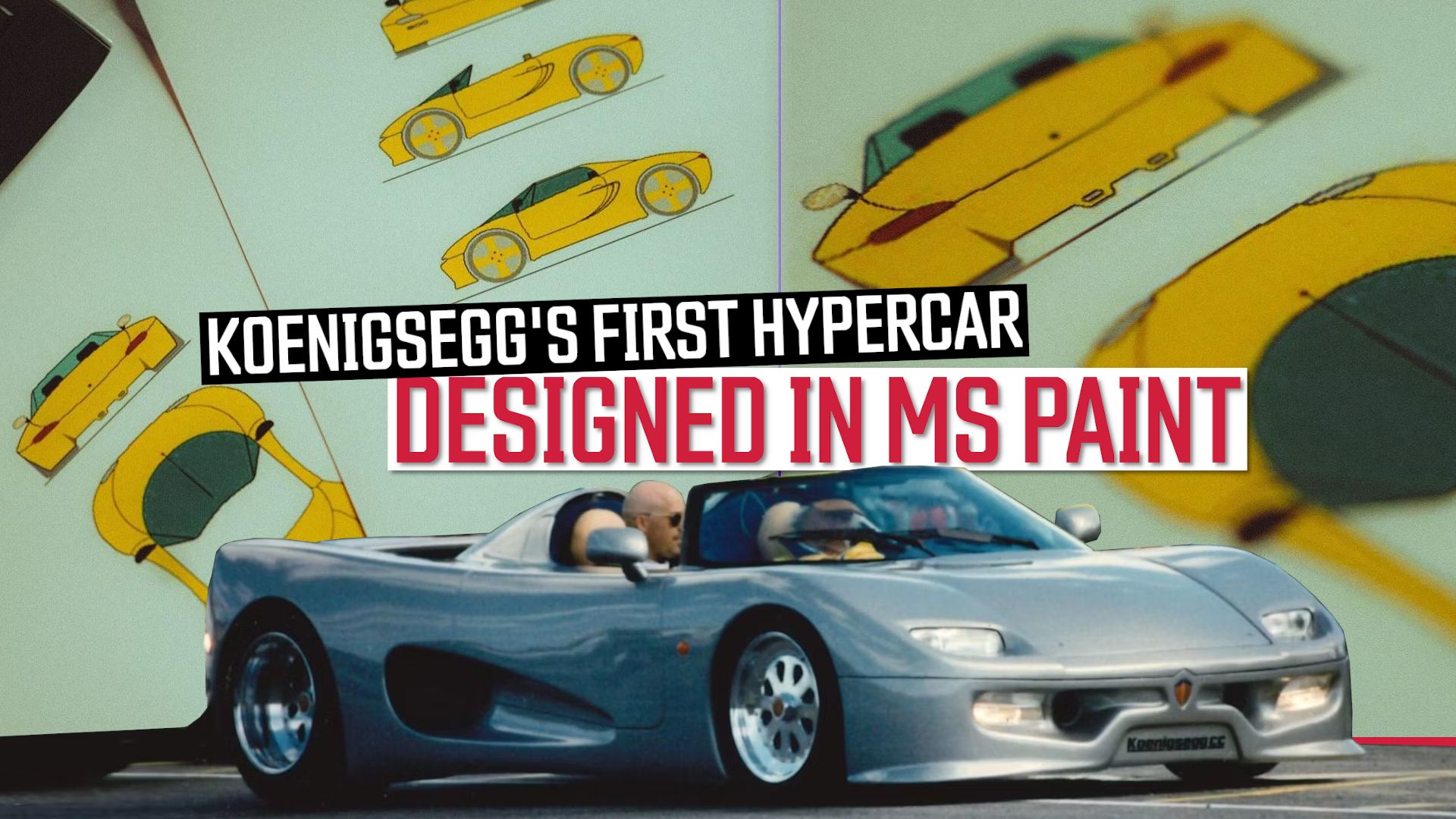 The First-Ever Koenigsegg Hypercar Concept Was Designed On MS Paint
