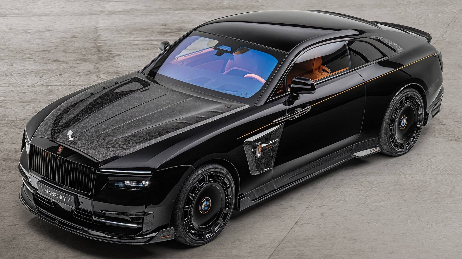 Rols Rols Chiroyli Rasmlari Rolls-Royce Spectre Gets Carbon-Fiber Makeover By Mansory