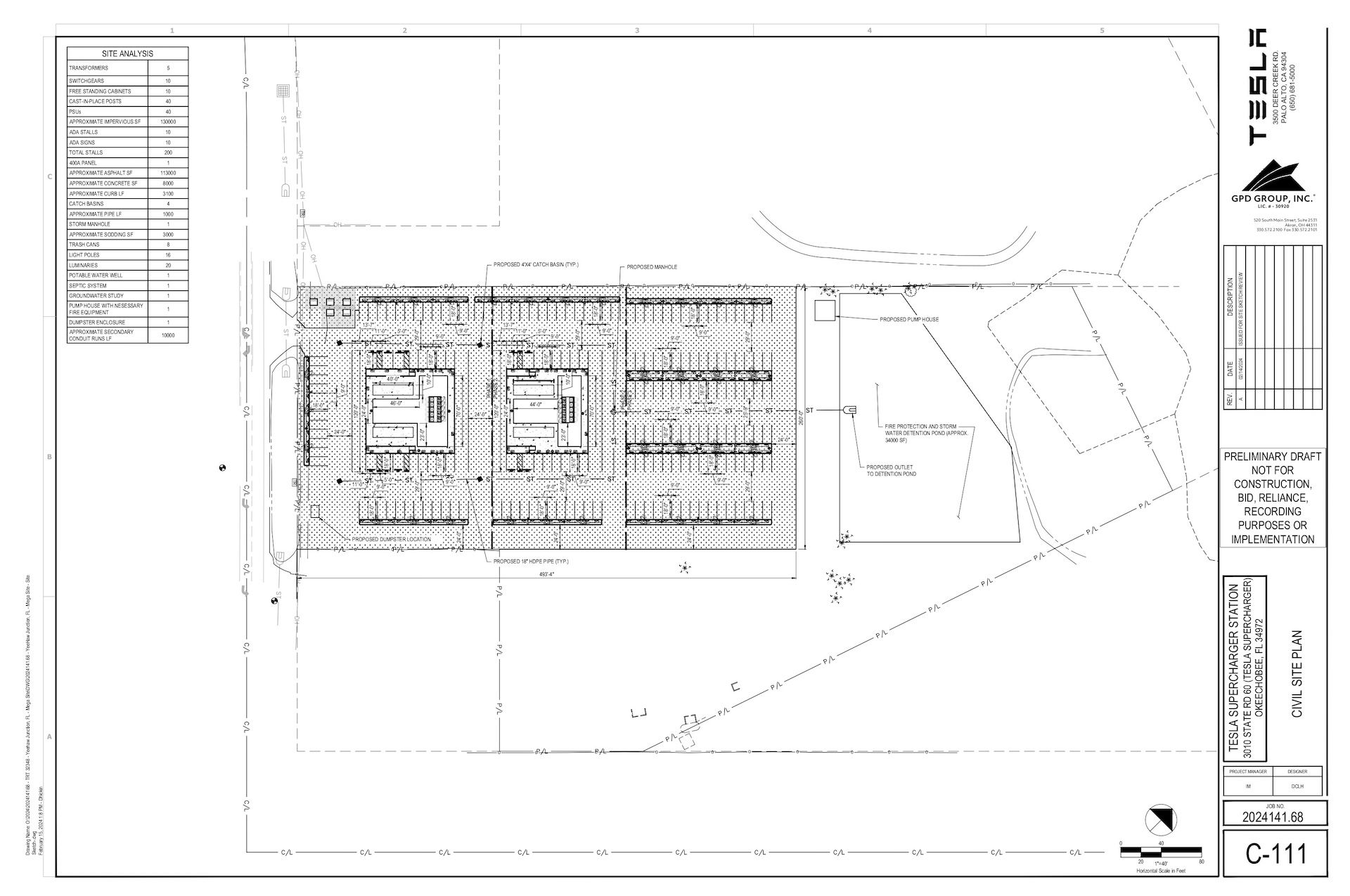 Tesla Massive Supercharger Site Plan Florida