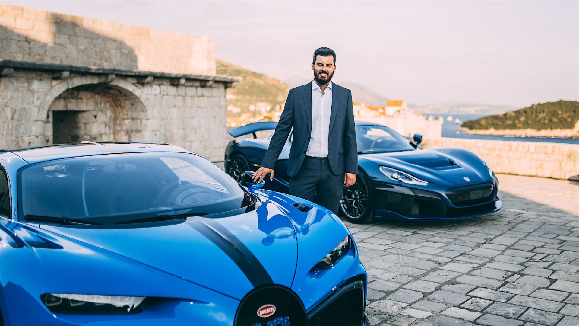 Mate Rimac Alongisde Rimac Nevera & Bugatti Chiron SS