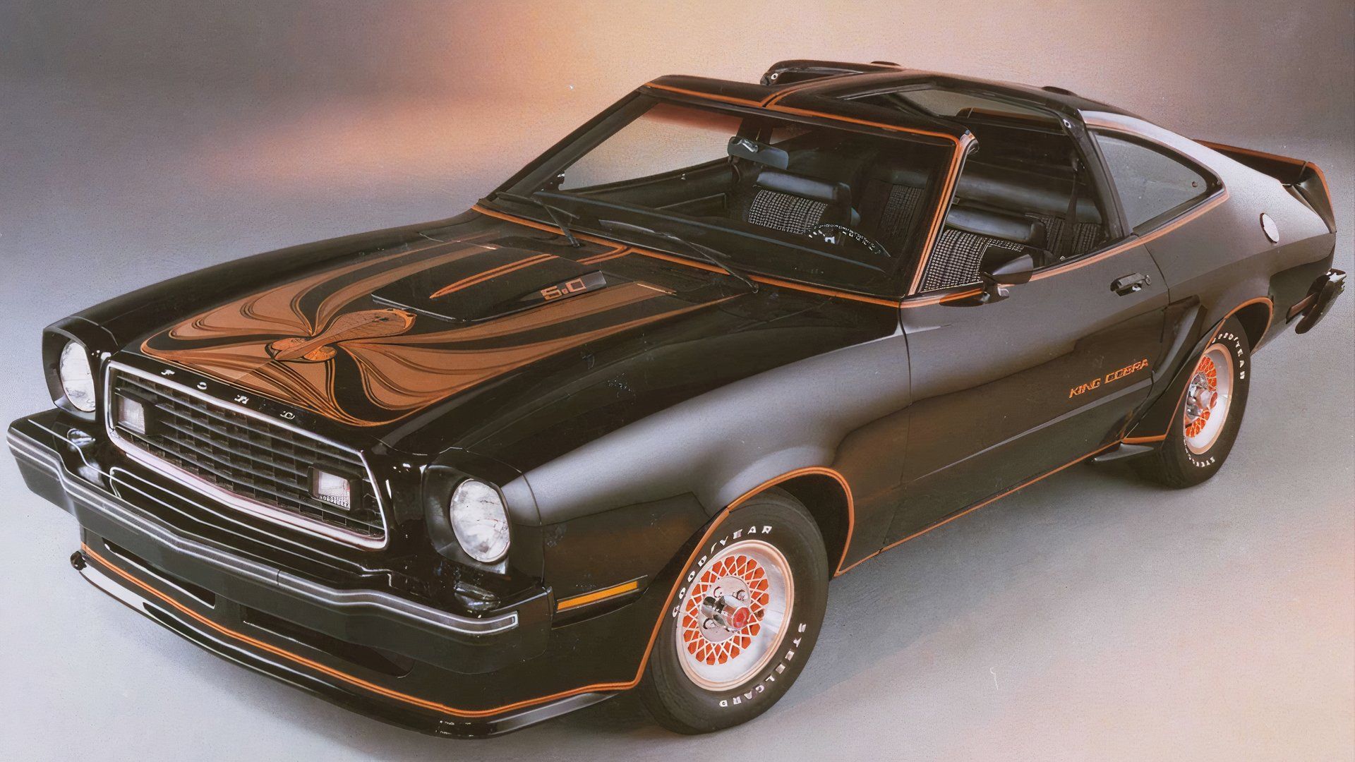 1978 ford mustang front quarter black