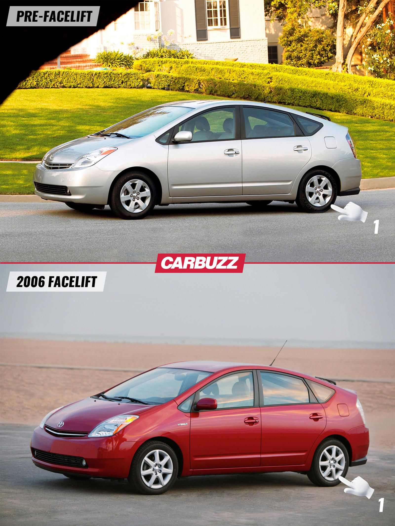 2006-2009 Prius XW20 Facelift Side Changes