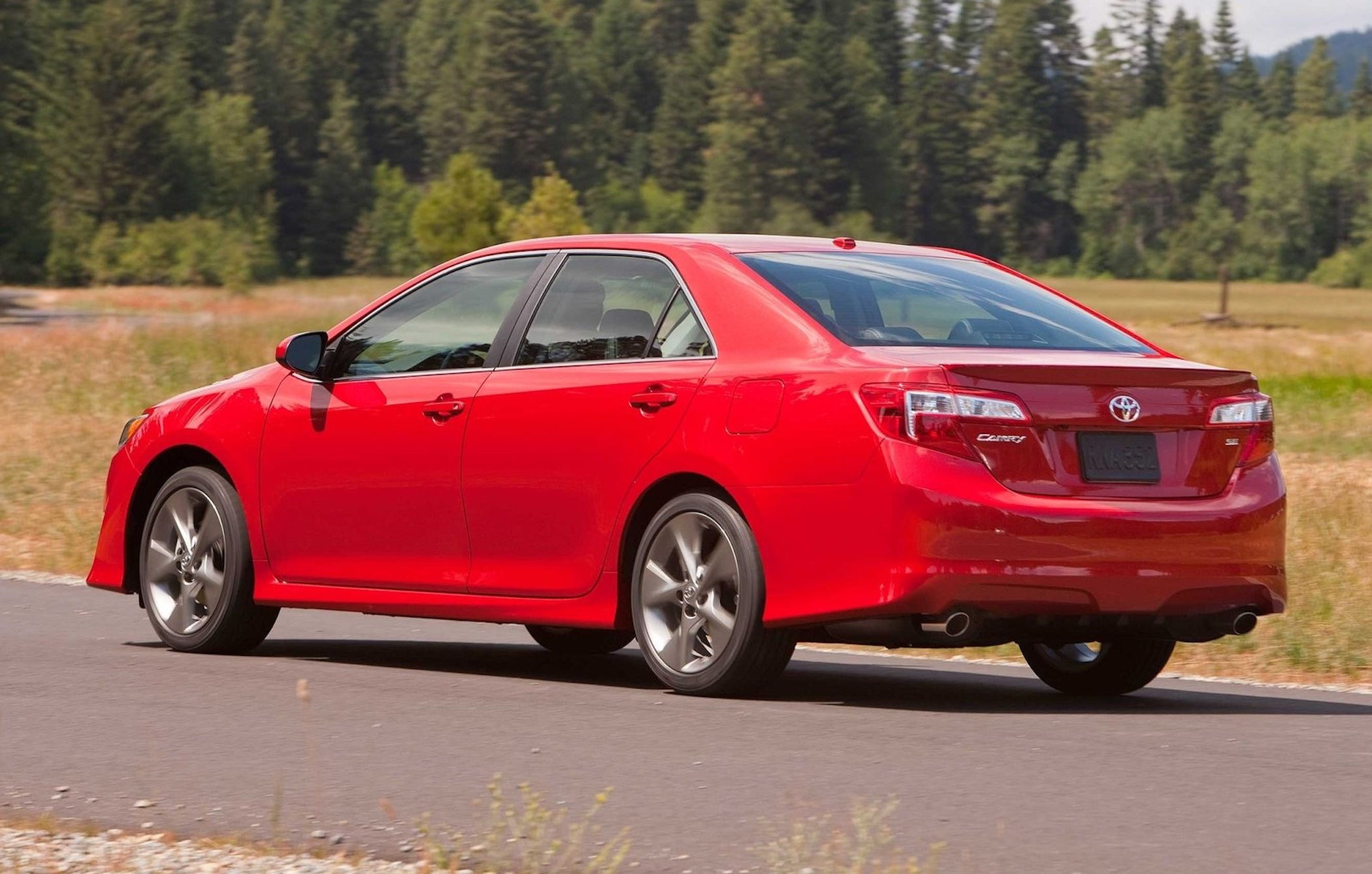 2013 Toyota Camry Red Rear Quarter