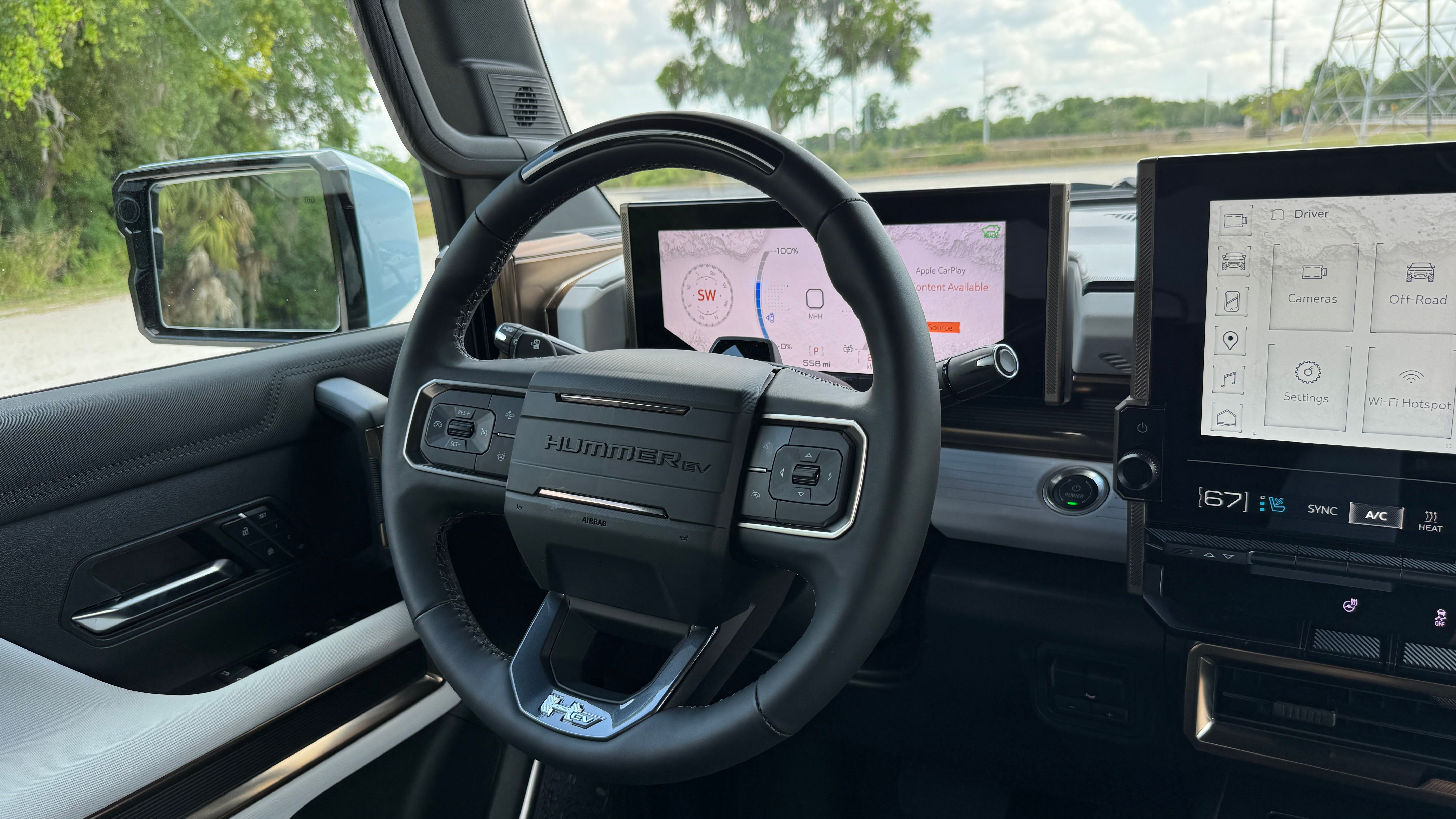 2024 GMC Hummer EV SUV steering wheel