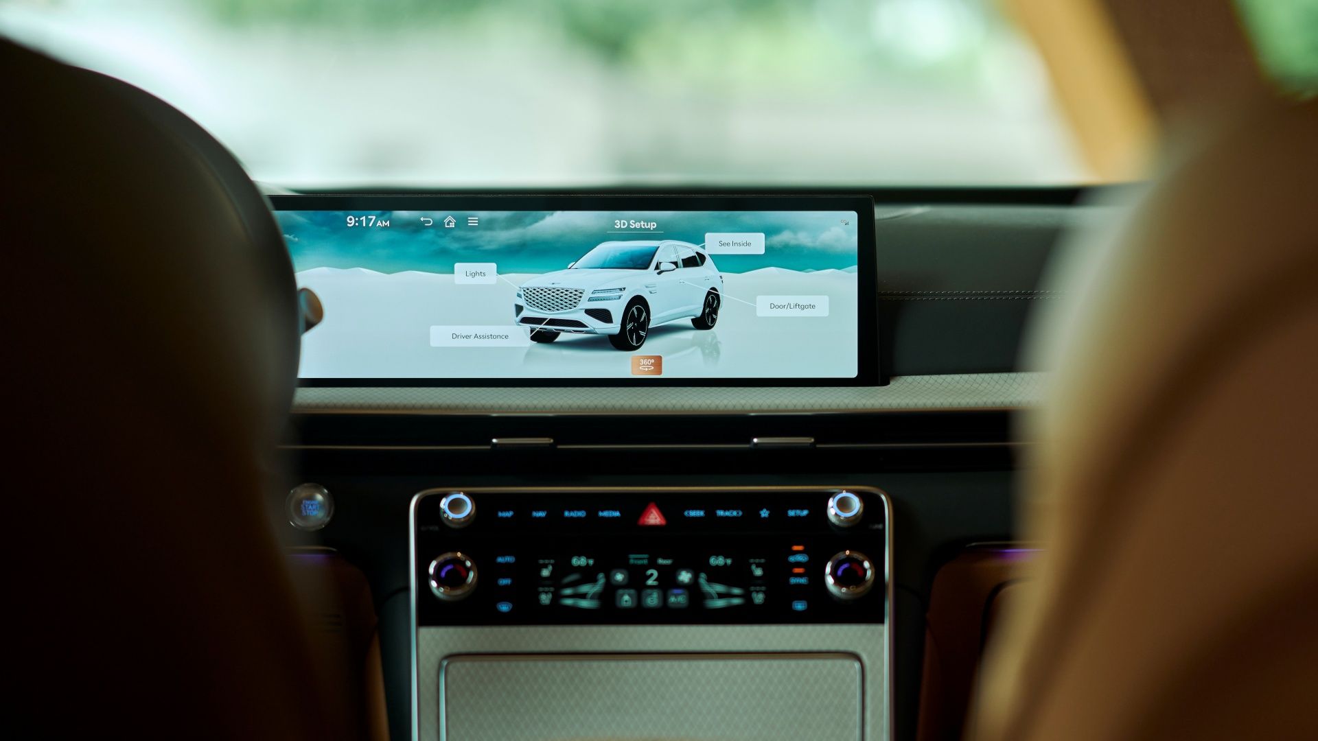 2025 Genesis GV80 Infotainment Screen View