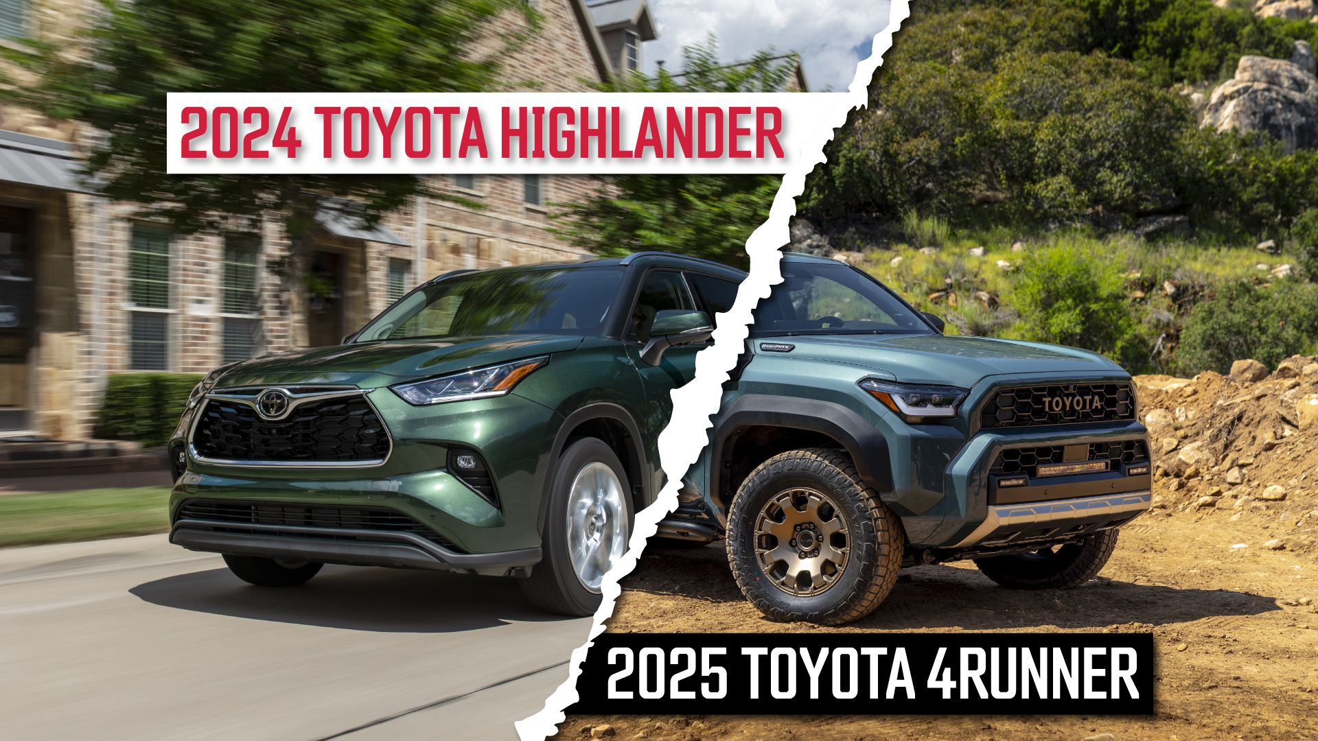 Sibling Rivalry: 2024 Toyota Highlander Vs. 2025 Toyota 4Runner