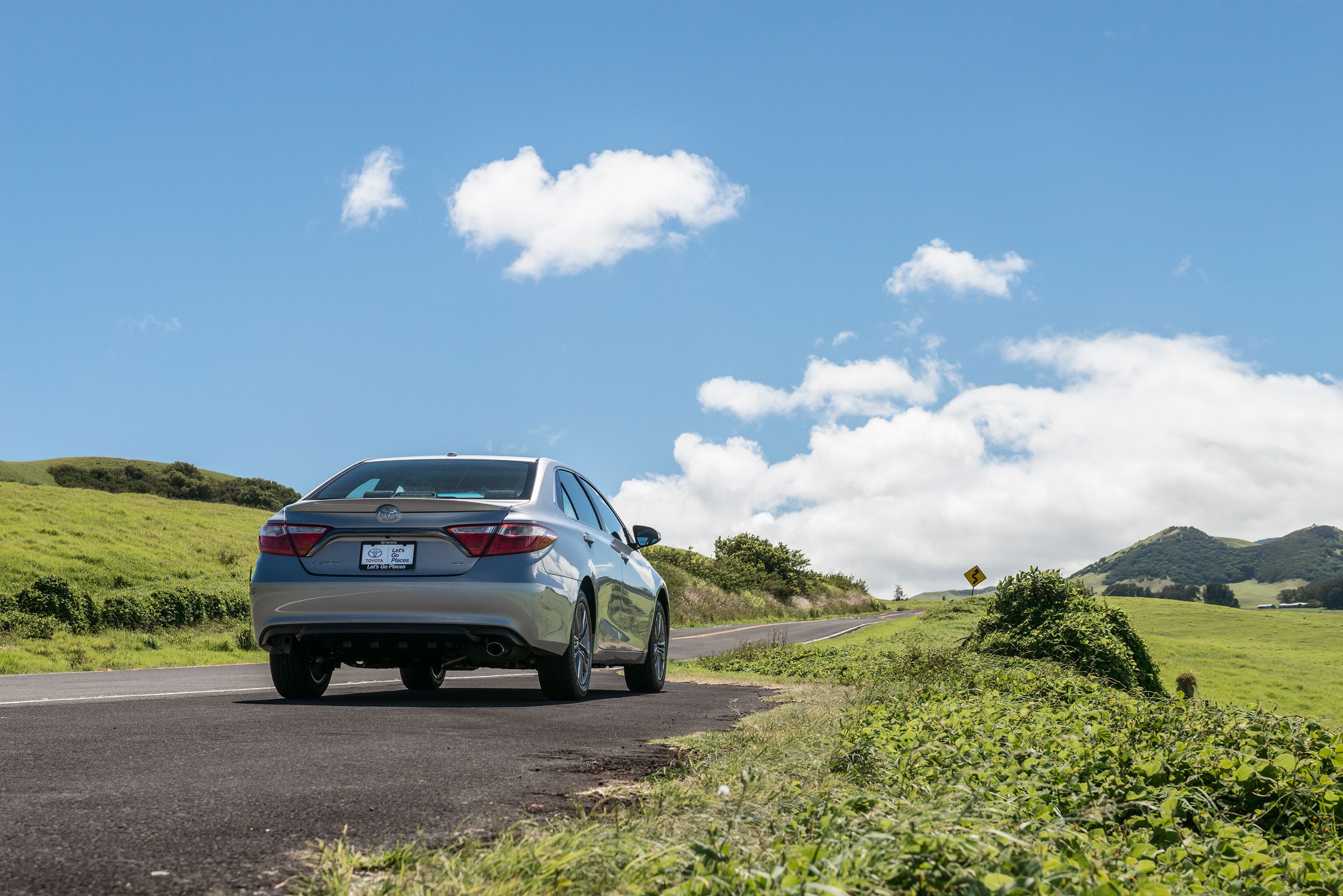 7th Generation Toyota Camry Rear Angle View