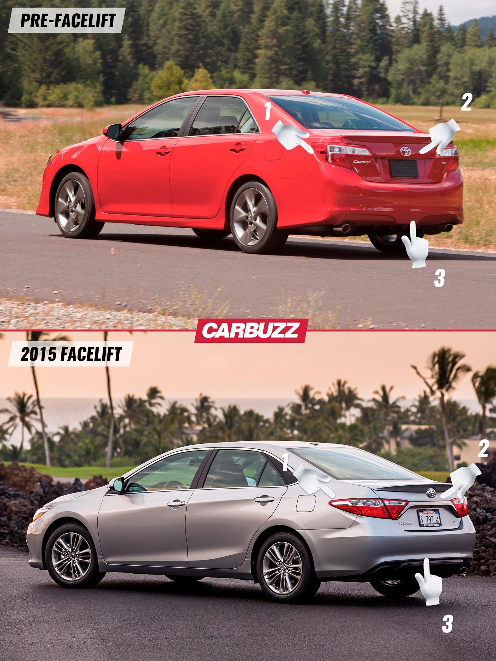 7th Generation Toyota Camry Rear View