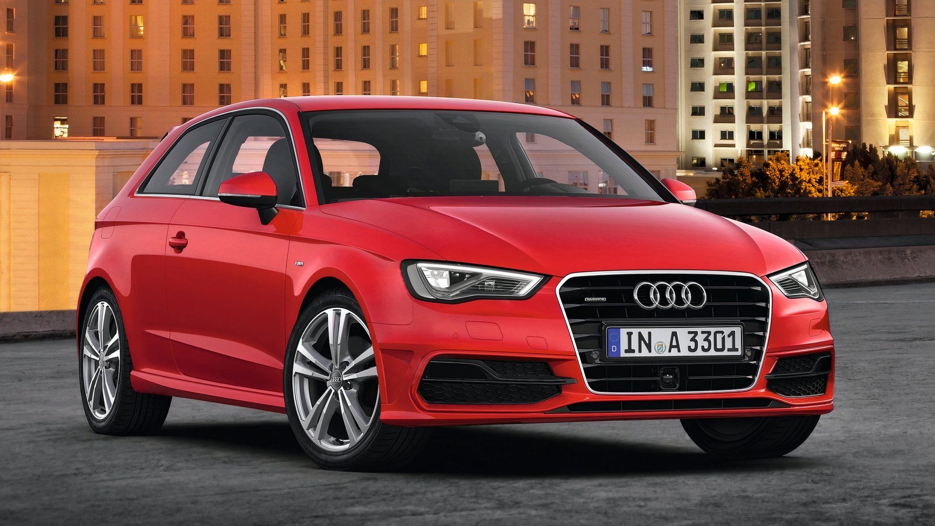 audi a3 front quarter red