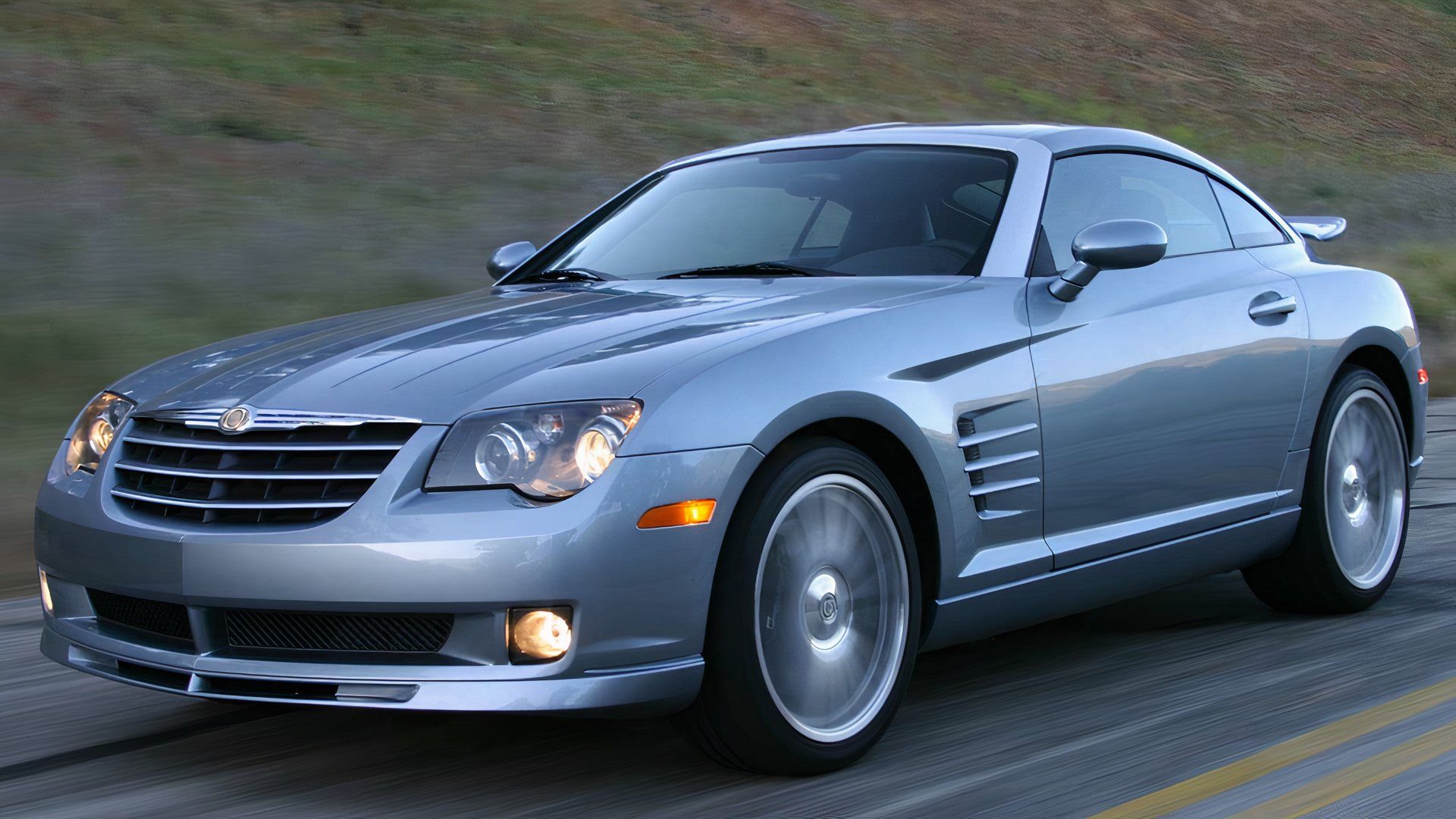 chrysler crossfire srt6 front quarter silver