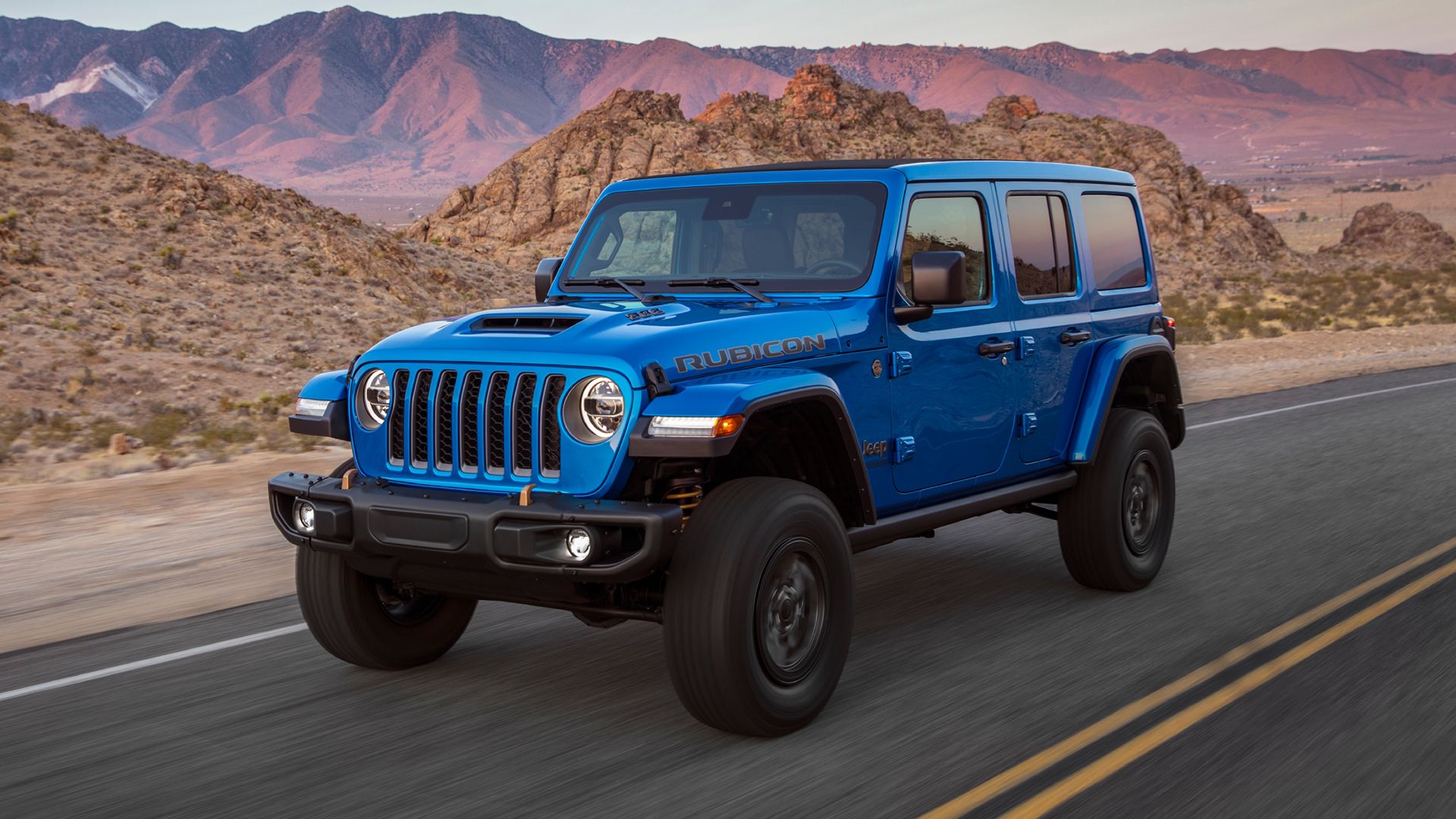 Jeep Wrangler blue