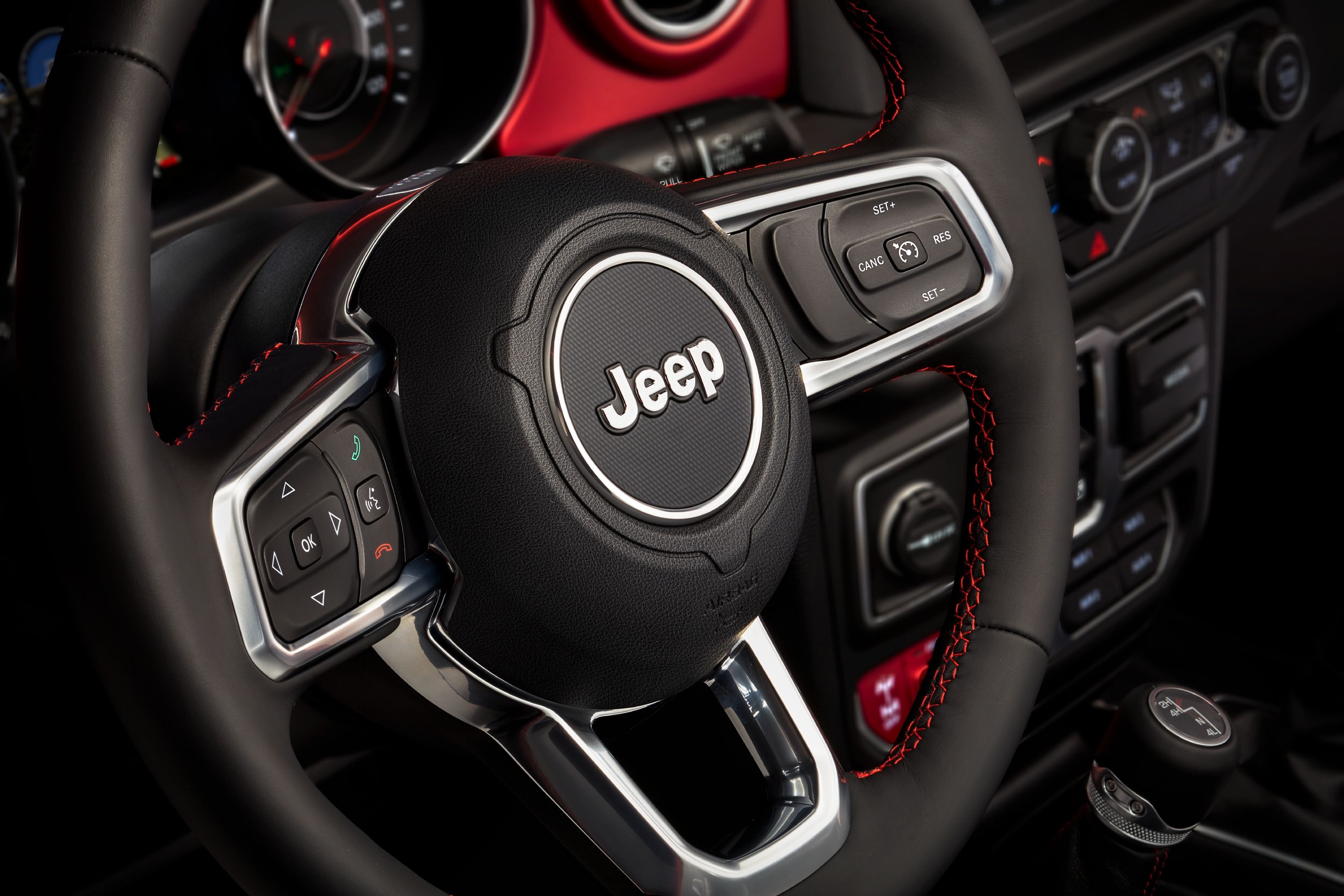 Jeep Wrangler steering wheel