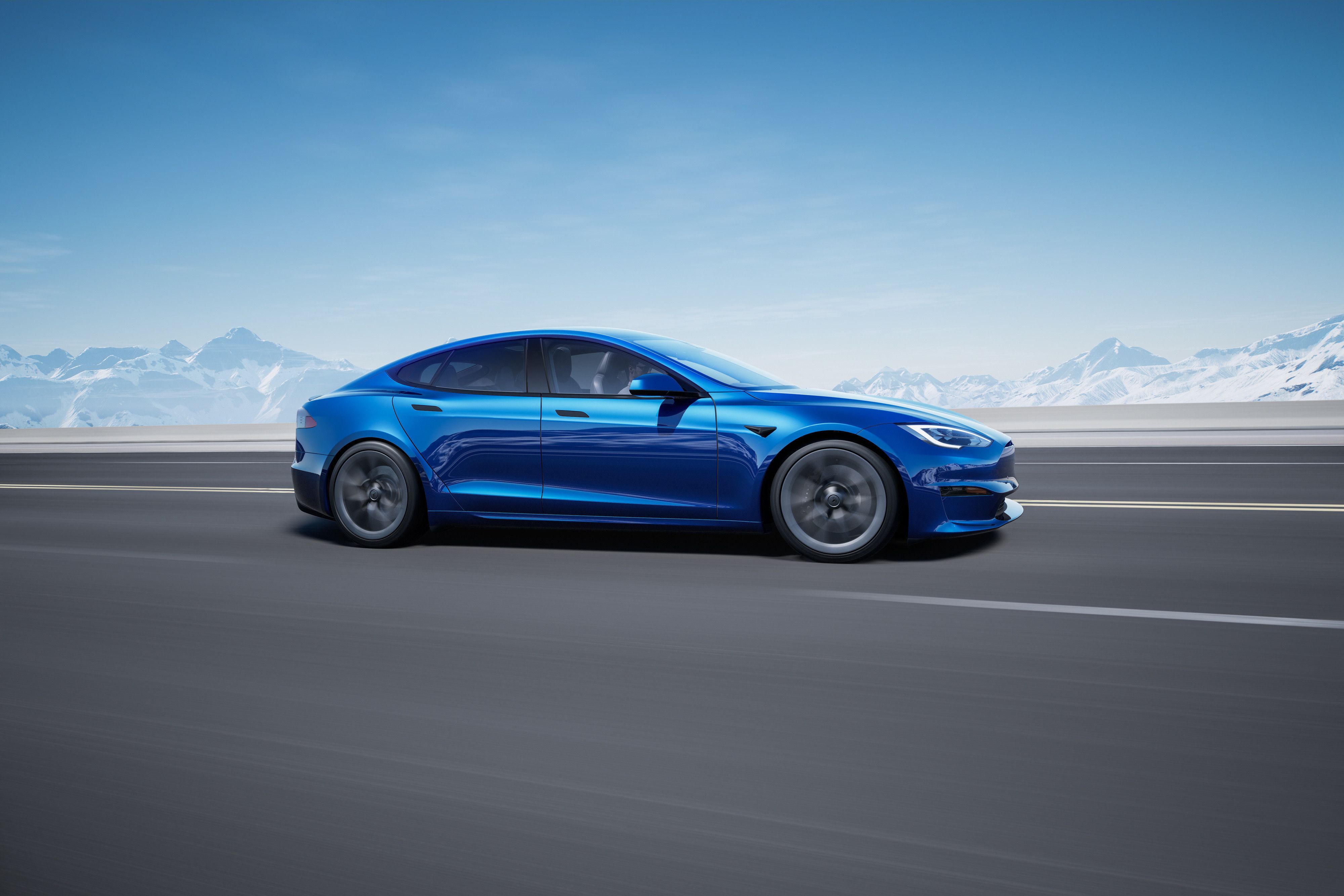 2024 Tesla Model S, Blue
