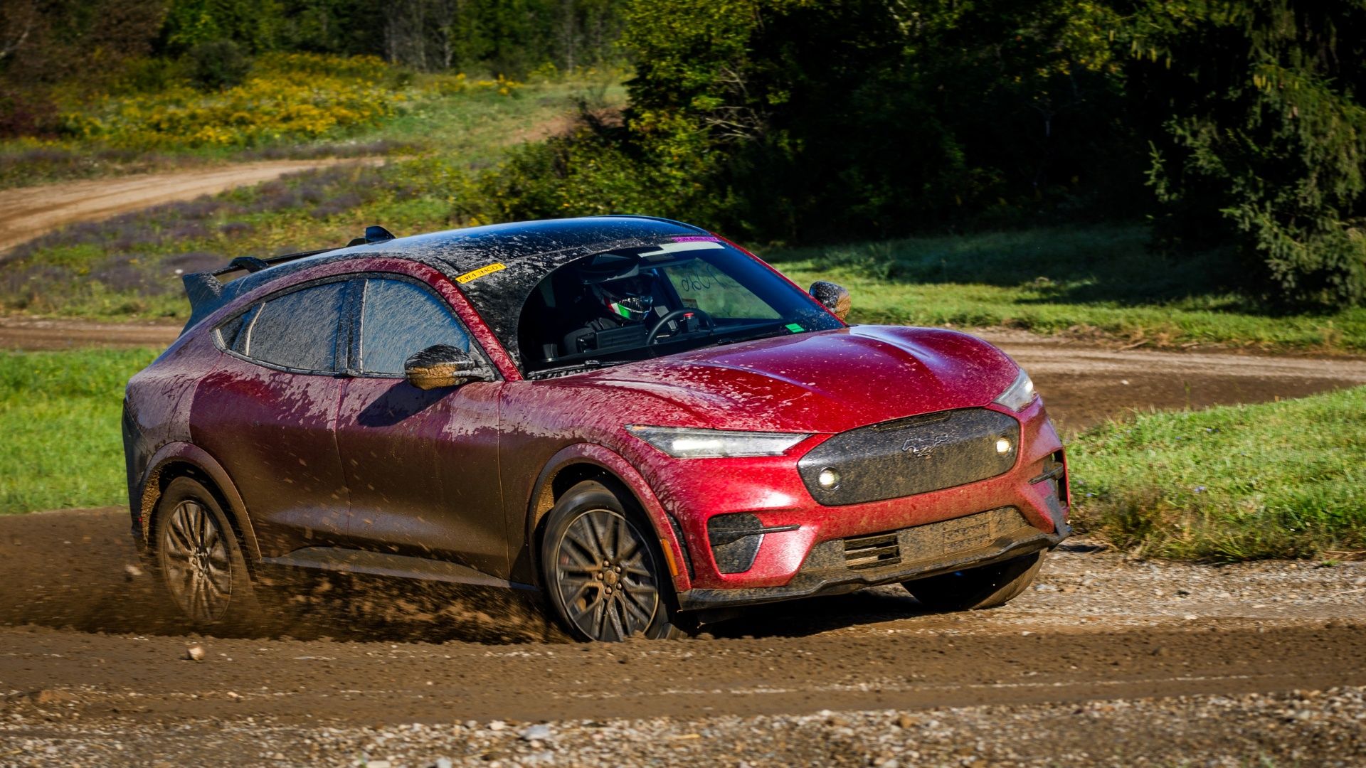 Mustang Mach-E Rally Dirt Track Test