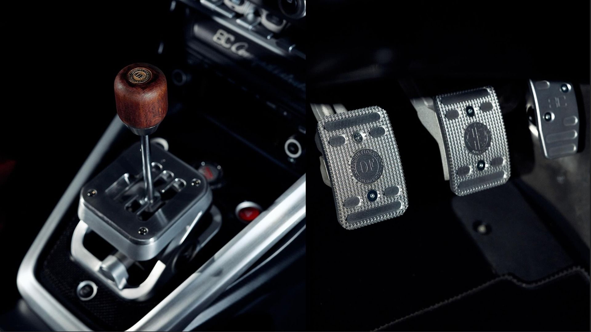 Alfa Romeo 8C Competizione interior, gear lever and pedals