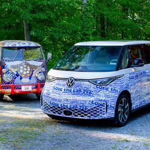 RECAMBO Bumperbescherming Roestvrij Staal Voor VW ID Buzz – Mat Geborsteld, Perfecte Pasvorm, Eenvoudig Te Monteren