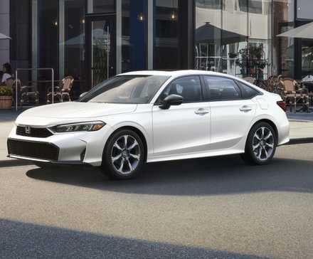 2025 Honda Civic Sedan Hybrid 3/4 rear view