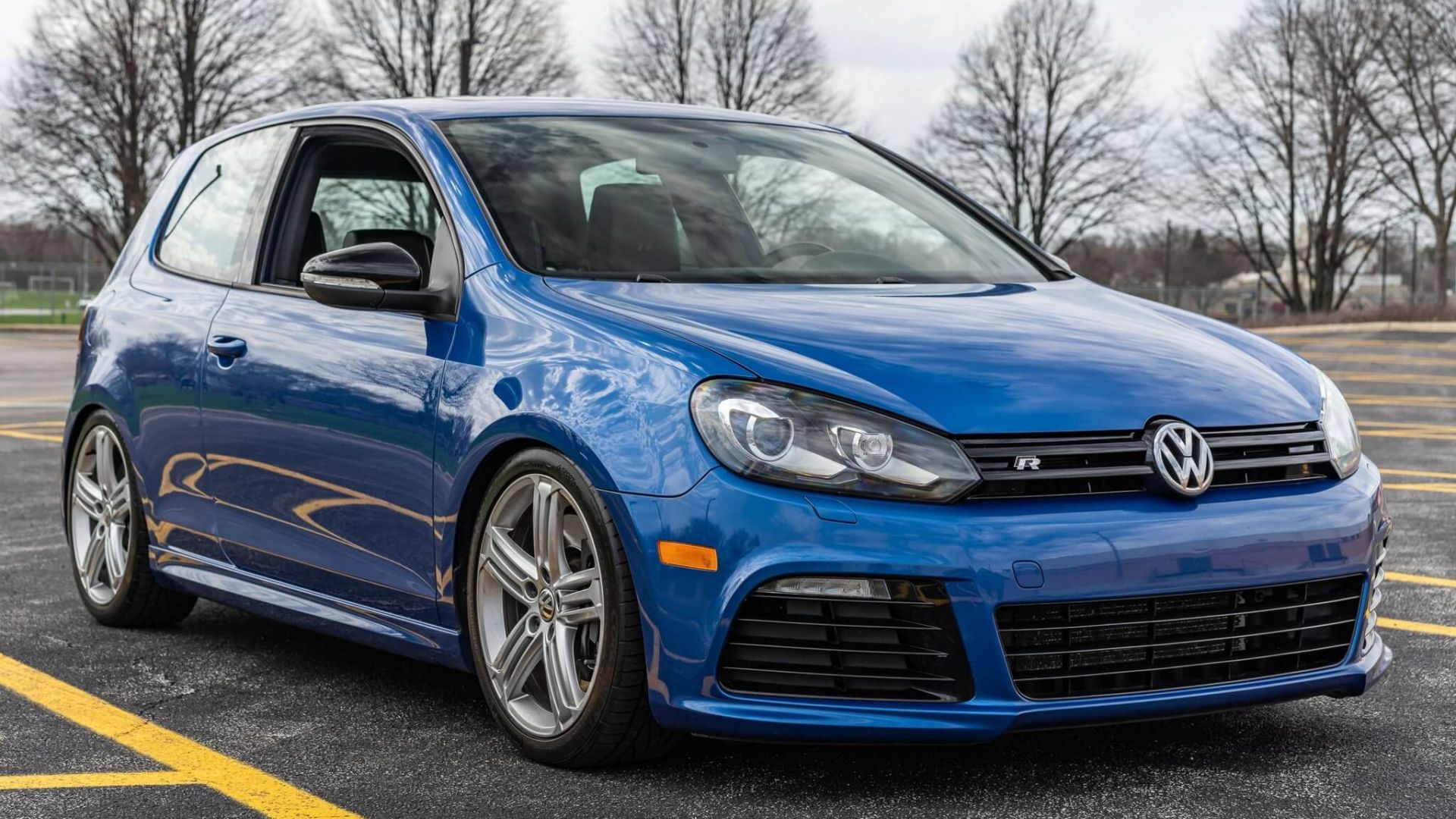 2012 volkswagen golf r front quarter blue