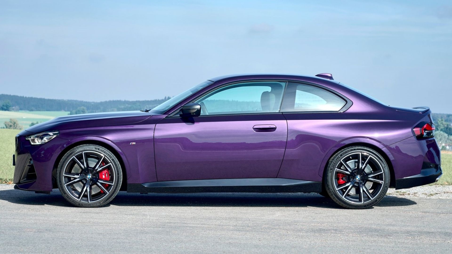 bmw m240i sidelong purple