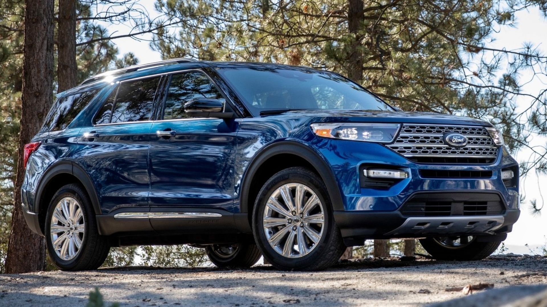 ford explorer front quarter blue