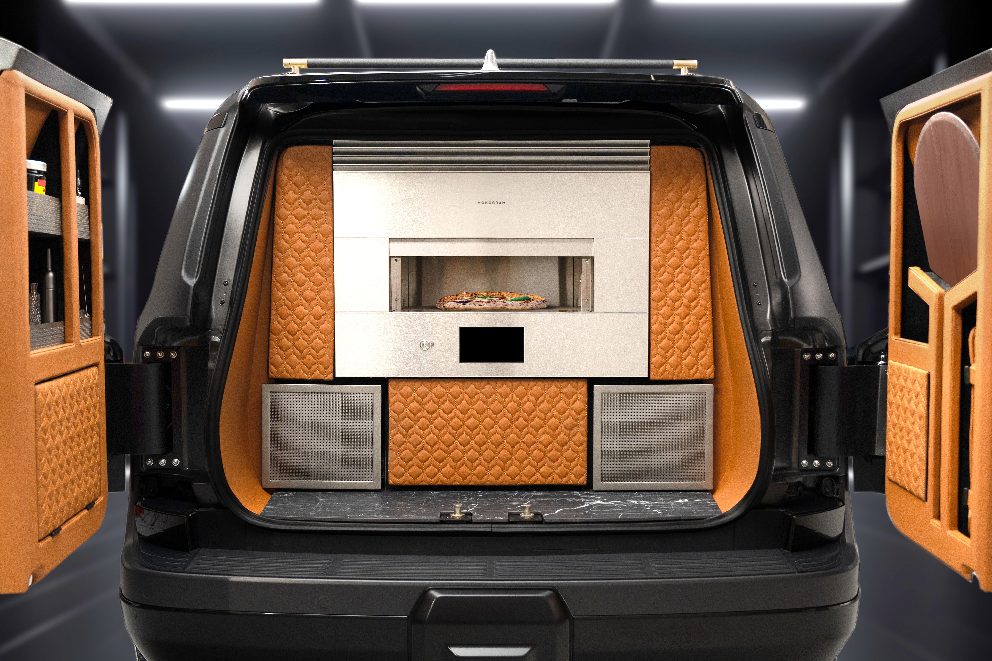 Lexus GX Monogram concept trunk, stove