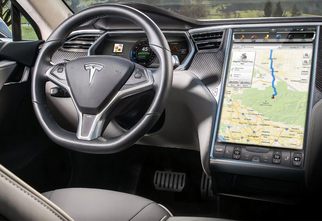 2012 Tesla Model S interior