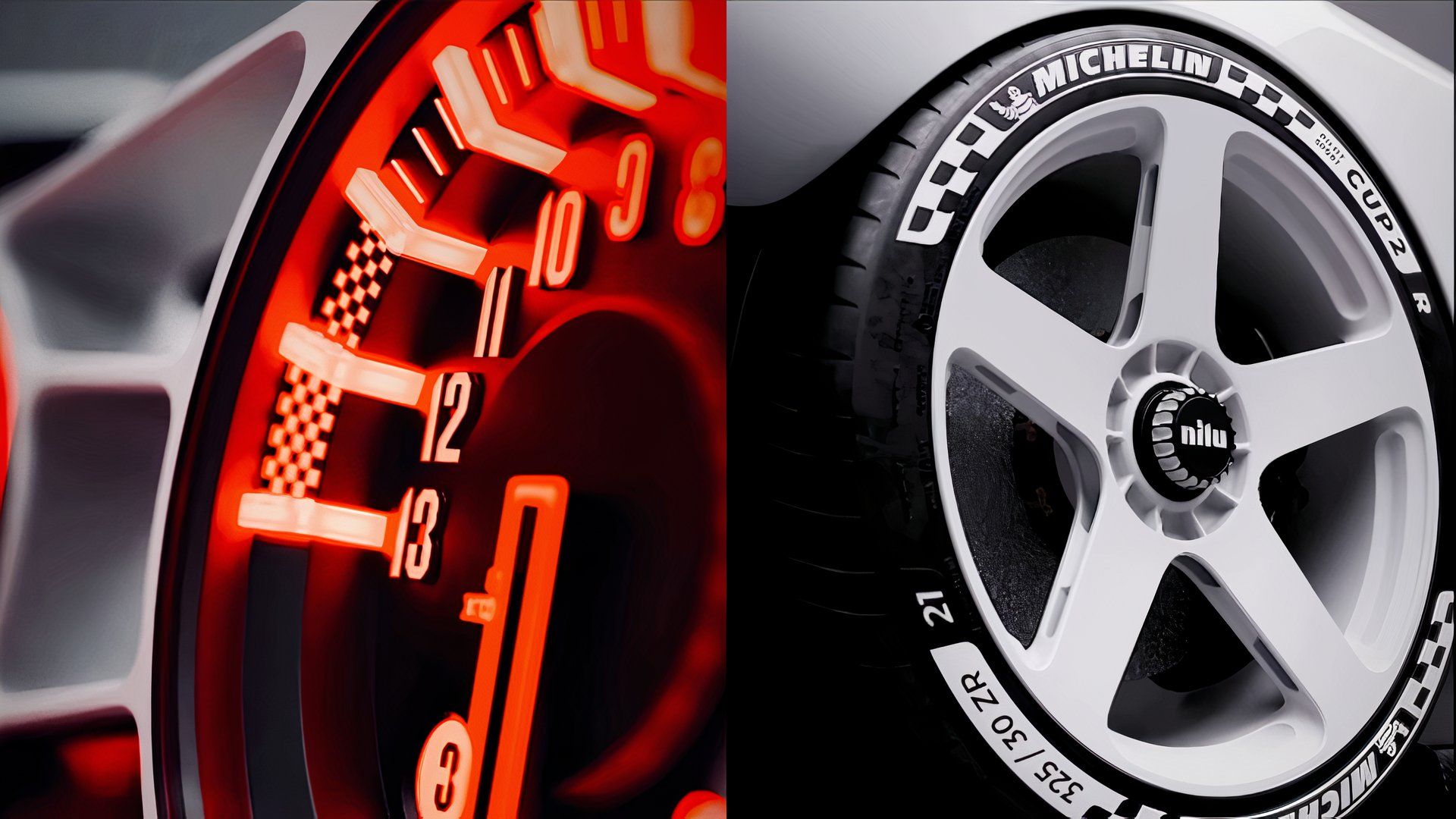 Nilu27 hypercar tachometer and wheels teaser