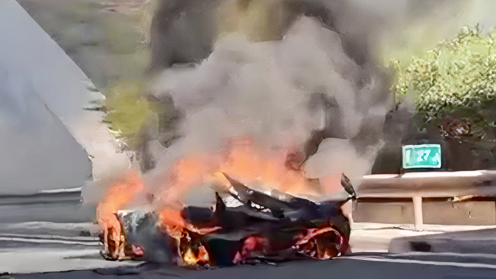 Koenigsegg Jesko on fire