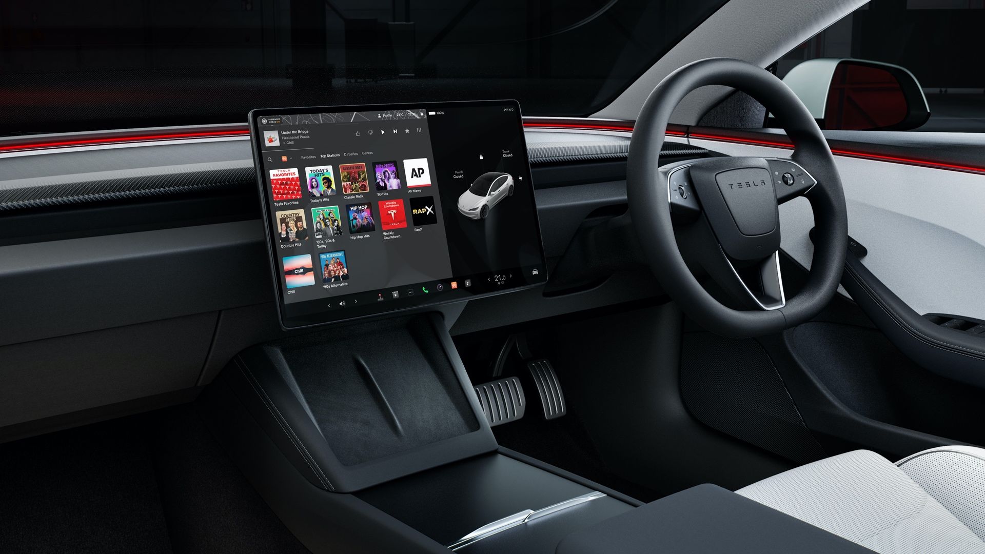 tesla interior