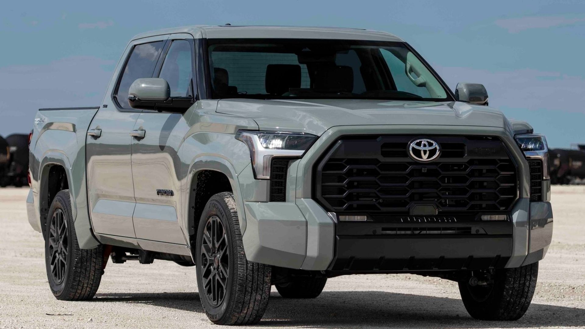 toyota tundra front quarter grey