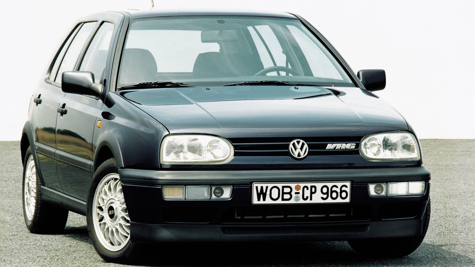 volkswagen golf vr6 front quarter black