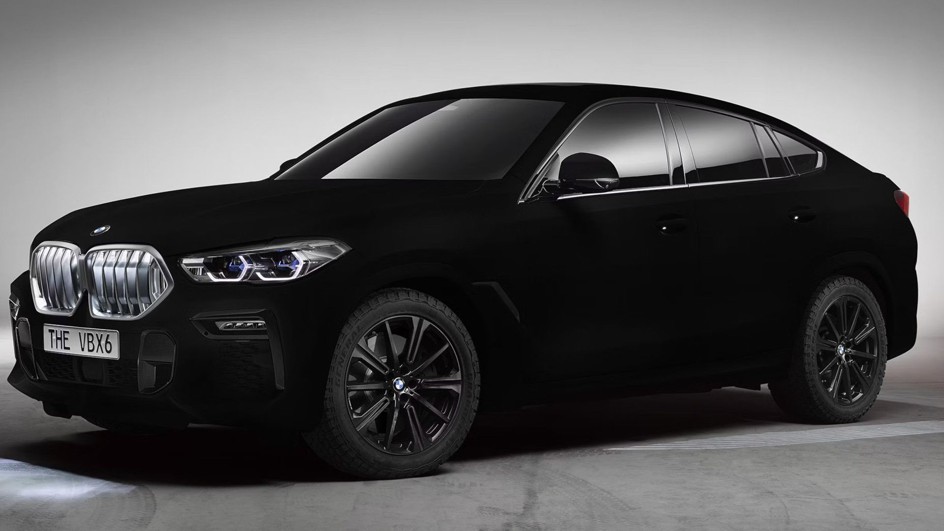 Vantablack BMW X6 front