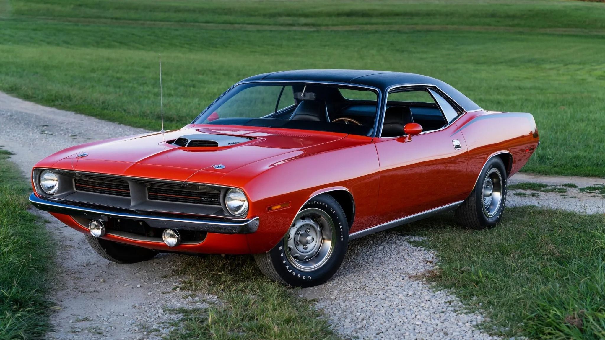 1970 Plymouth 'Cuda Hemi front 3/4 view