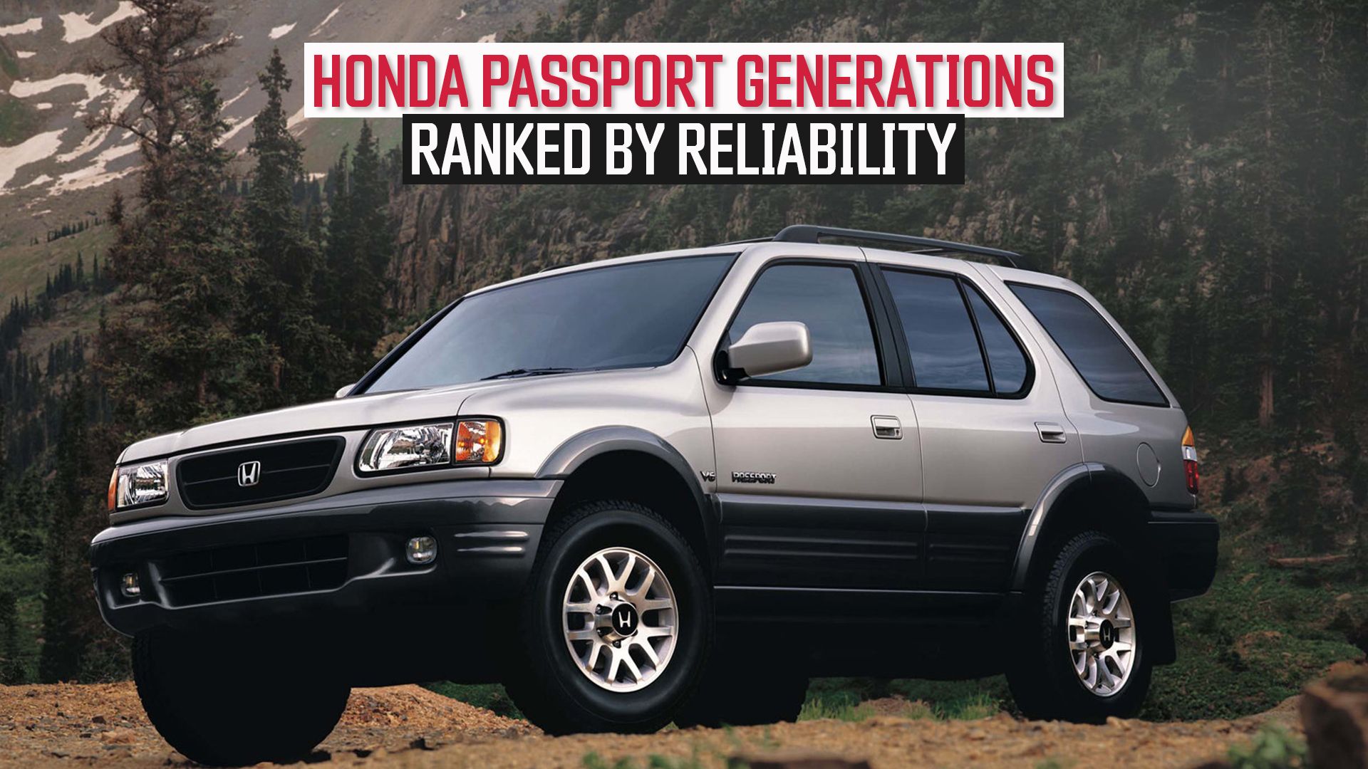 2000 Honda Passport front 3/4