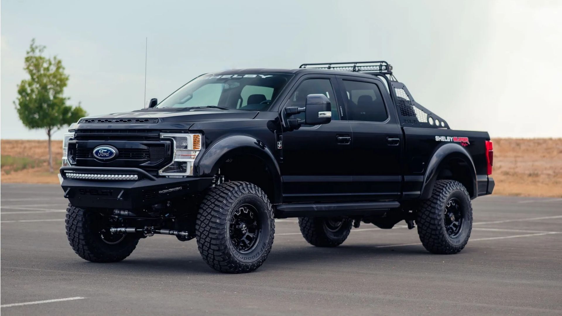 shelby f-250 super baja front quarter black