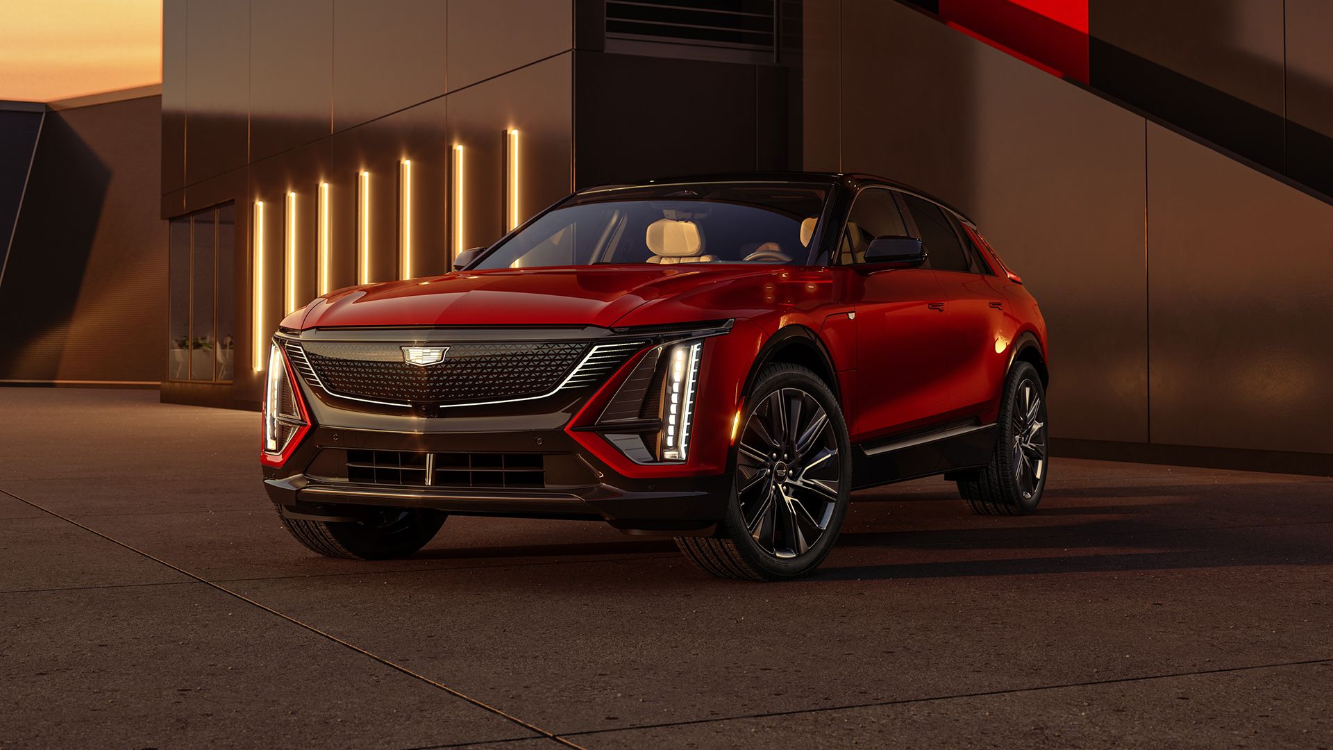 2024 Cadillac Lyriq red