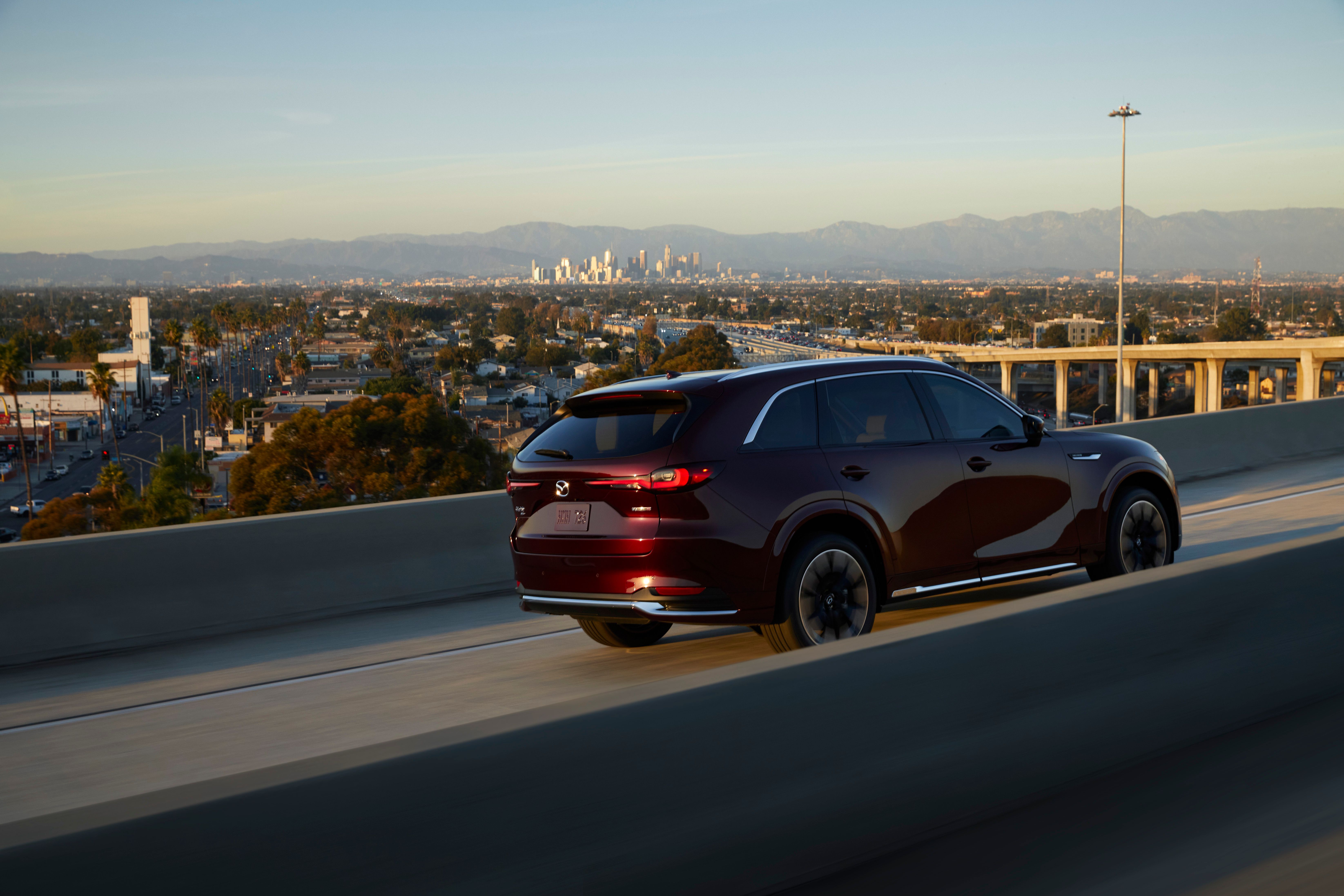 Mazda CX-90 3/4 rear view