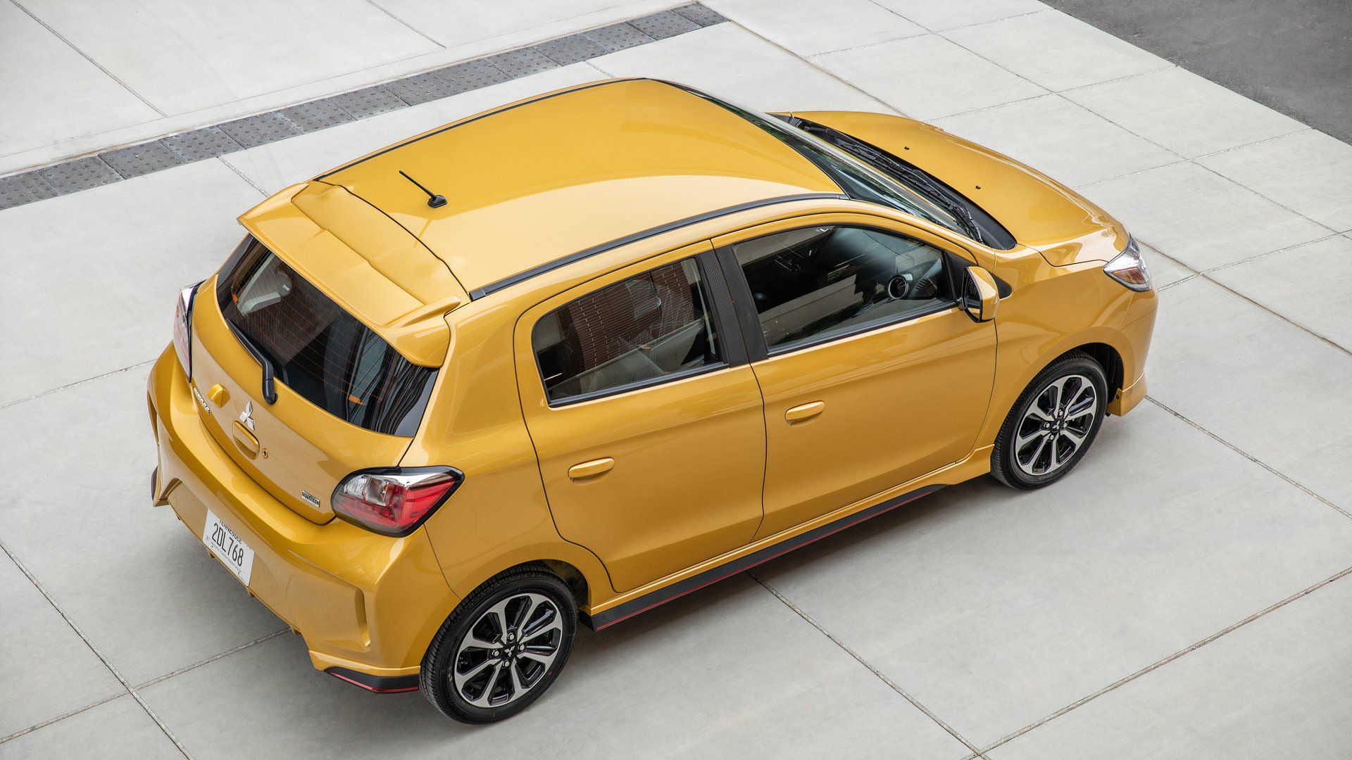 The top down view of the 2024 Mitsubishi Mirage